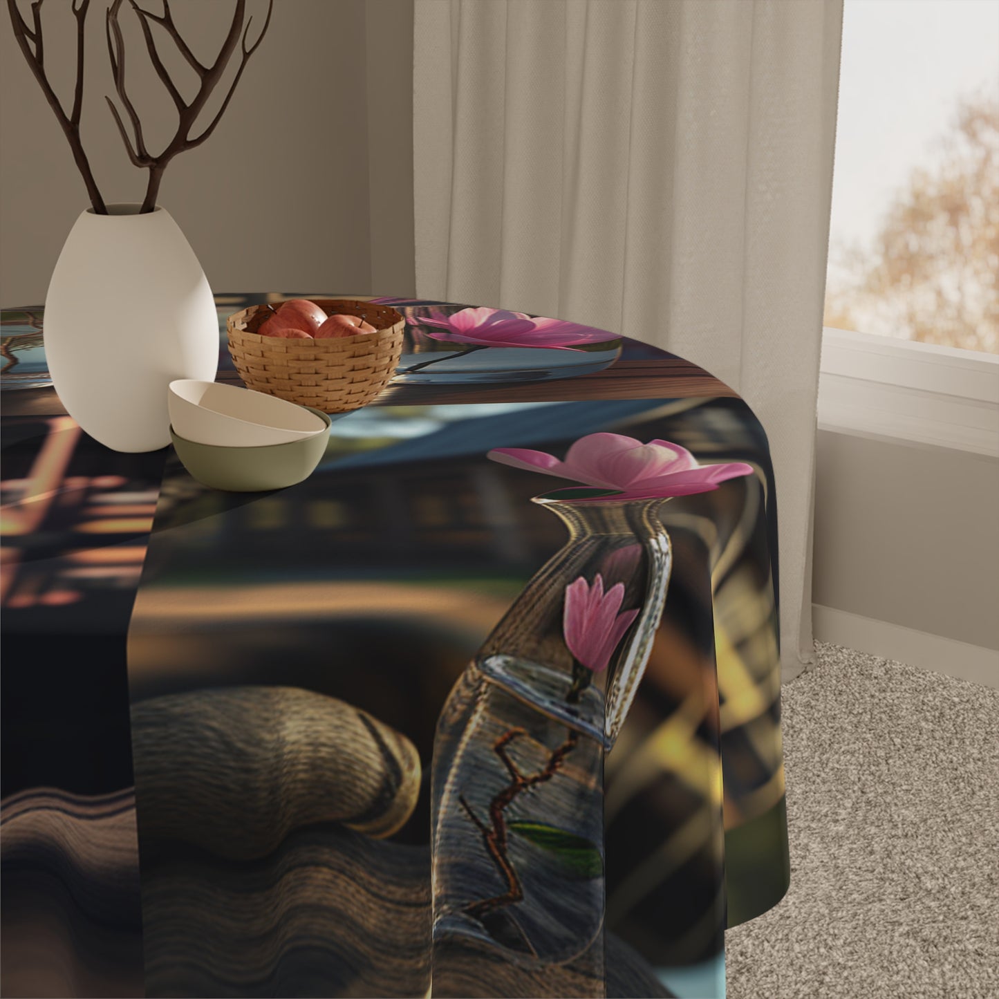 Tablecloth Magnolia in a Glass vase 5