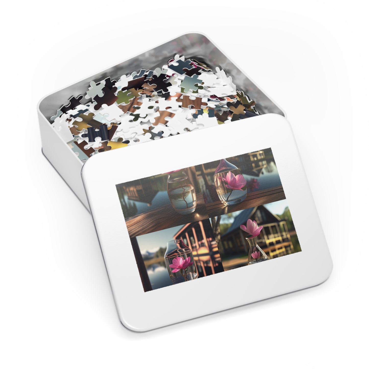 Jigsaw Puzzle (30, 110, 252, 500,1000-Piece) Magnolia in a Glass vase 5