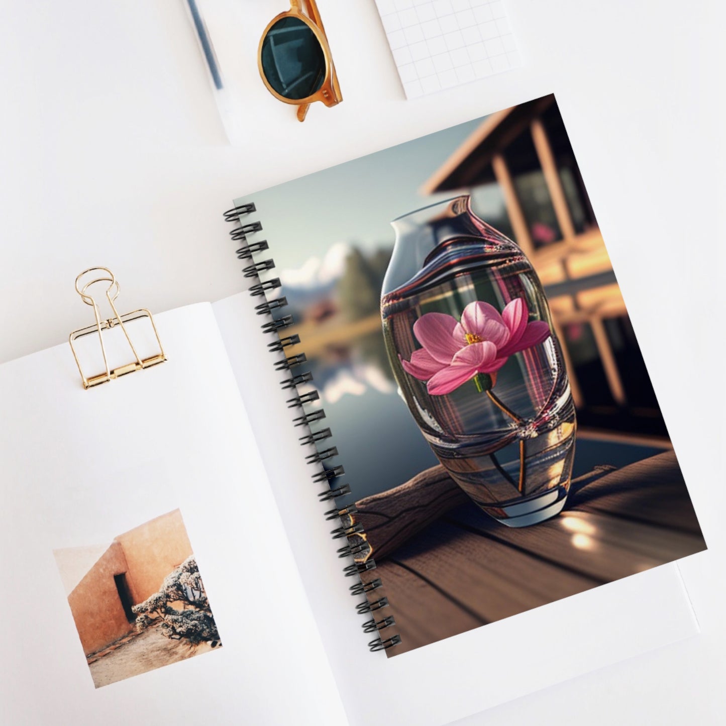 Spiral Notebook - Ruled Line Pink Magnolia 2