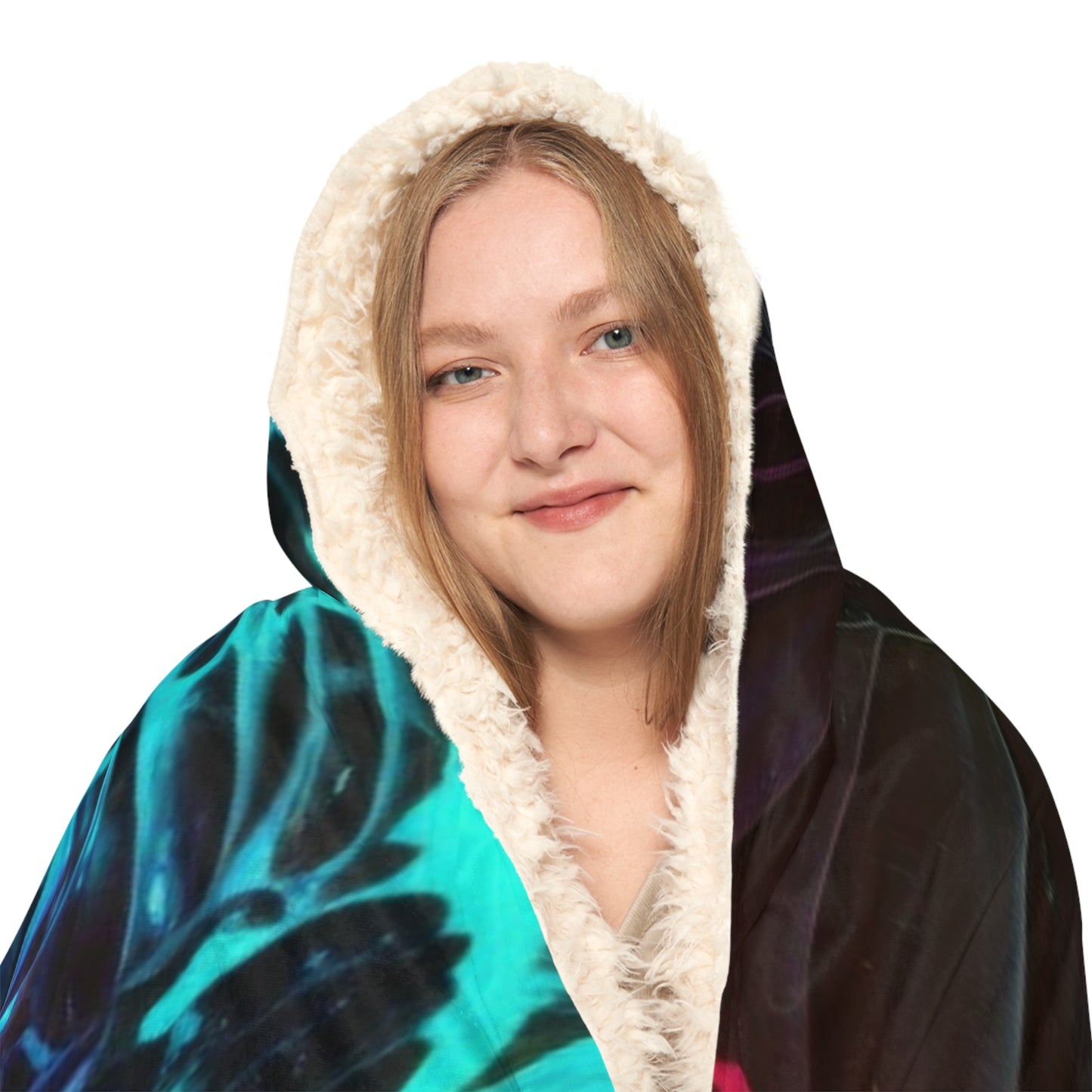 Snuggle Hooded Blanket Raw Hyper Color Butterfly 1