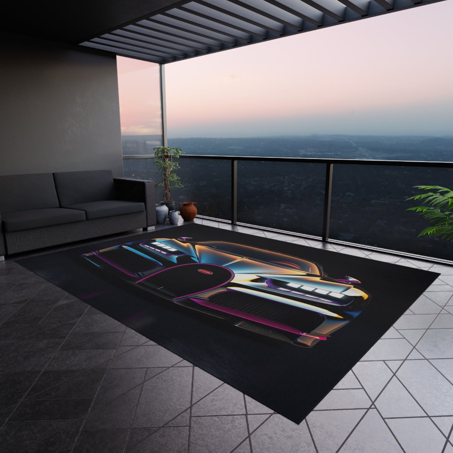 Outdoor Rug Hyper Bugatti Chiron 1