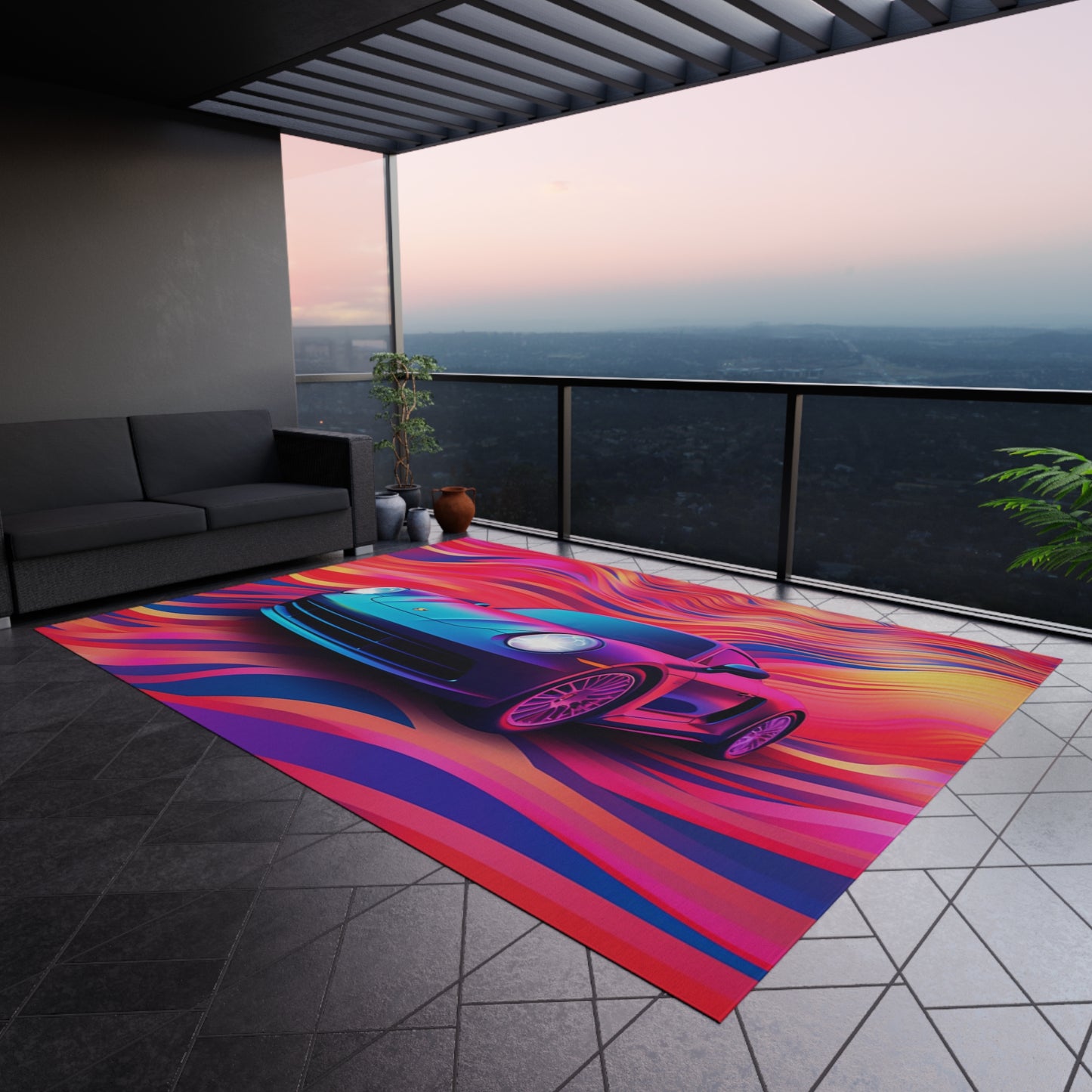 Outdoor Rug Porsche Water Fusion 3
