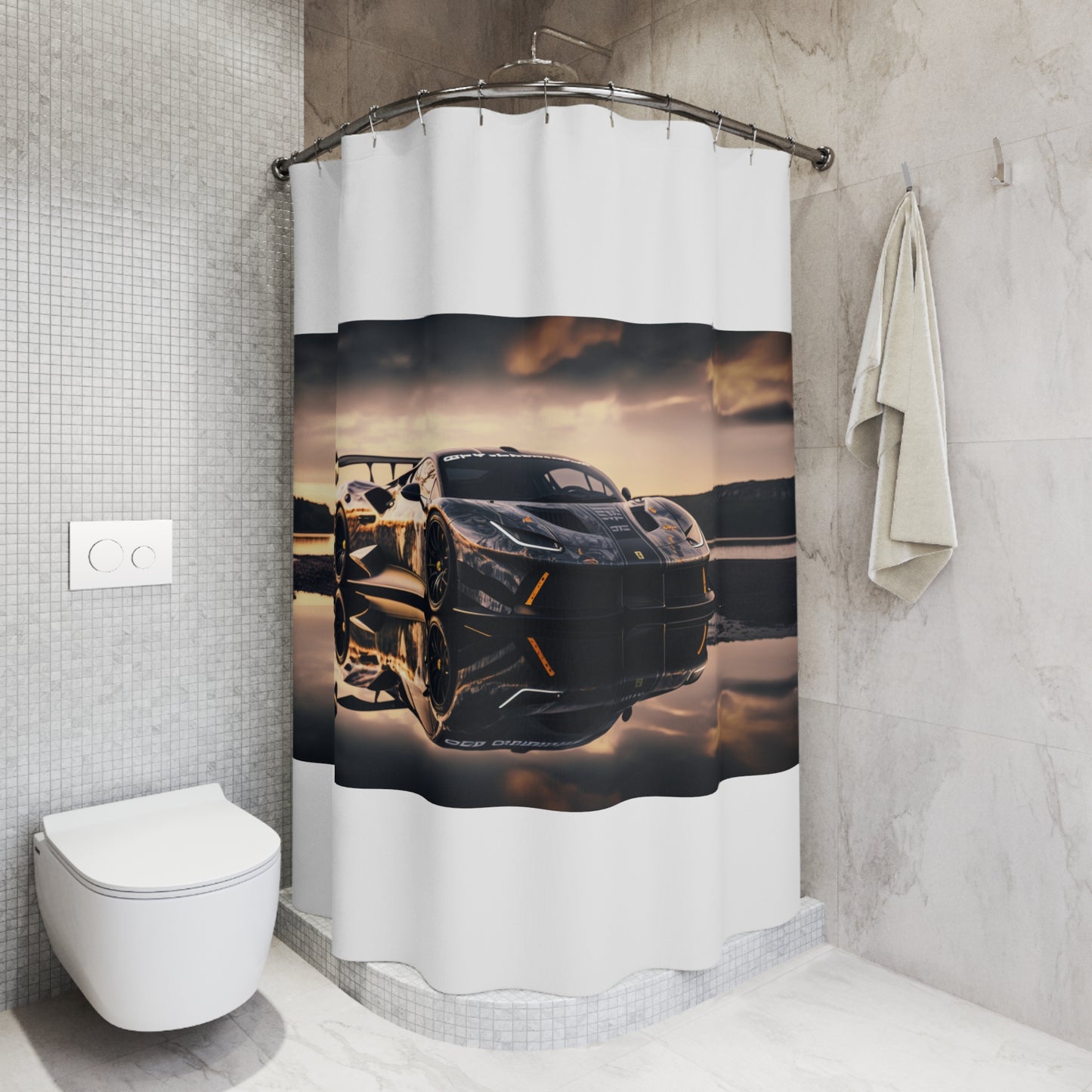Polyester Shower Curtain Ferrari Lake 2