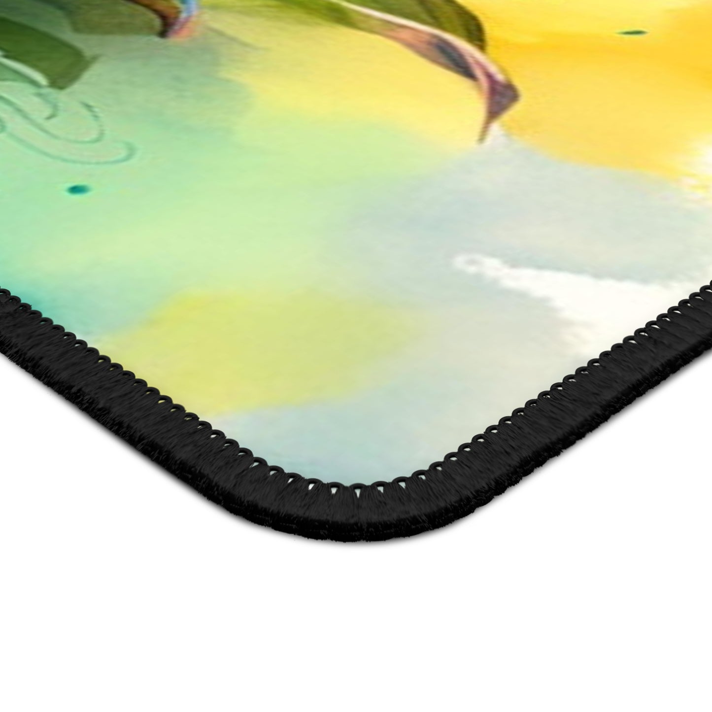 Gaming Mouse Pad Mother Nature Bright Spring Colors Realistic Watercolor 1