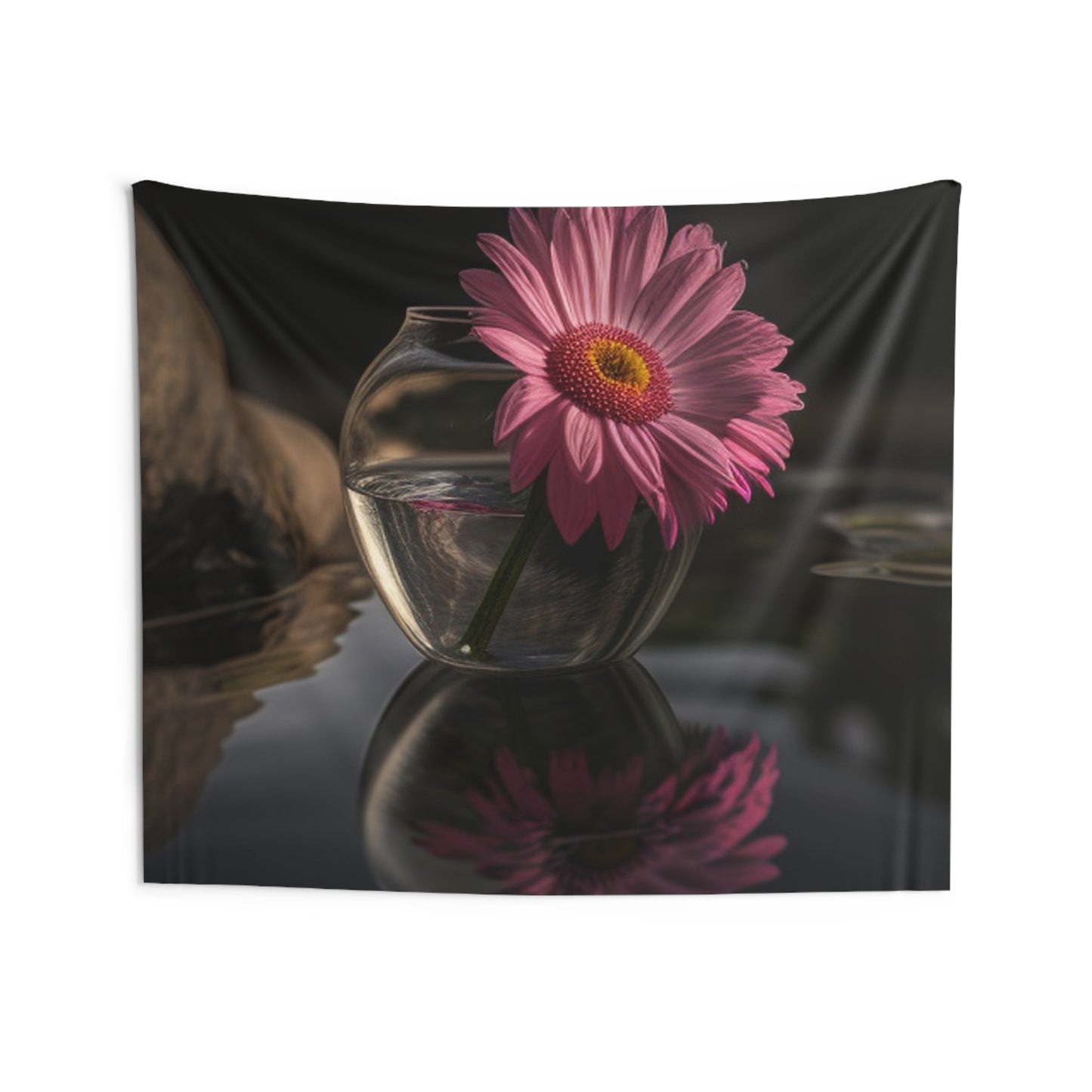 Indoor Wall Tapestries Pink Daisy 2