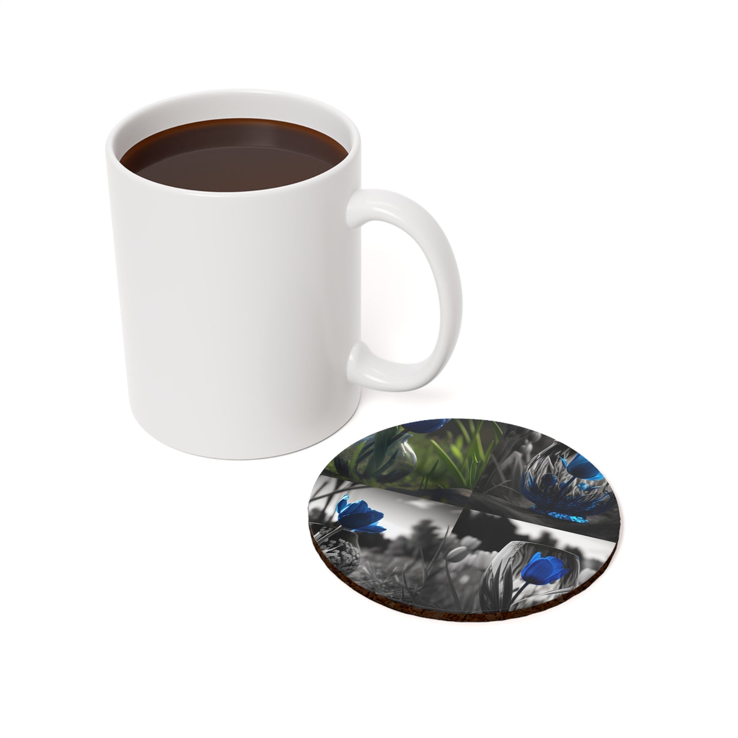 Cork Back Coaster Tulip 5