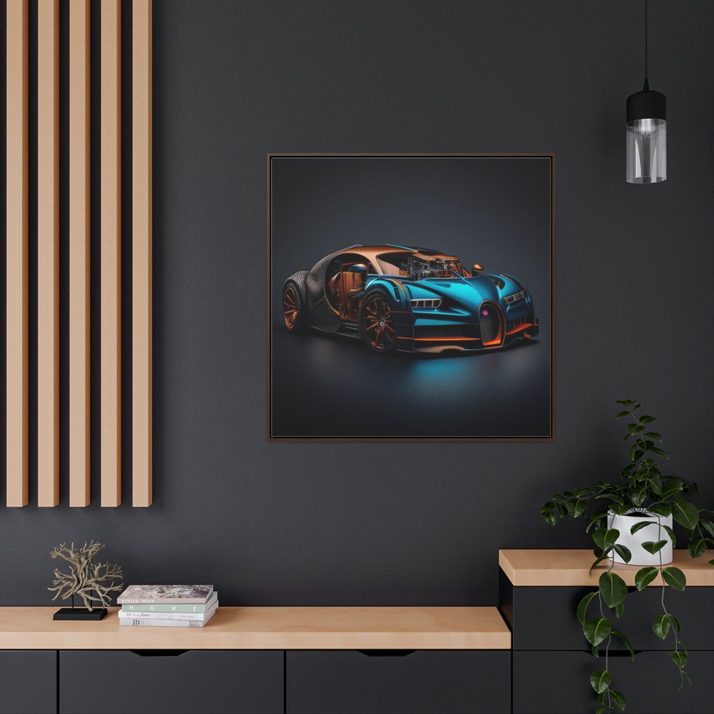 Gallery Canvas Wraps, Square Frame Bugatti Blue 4