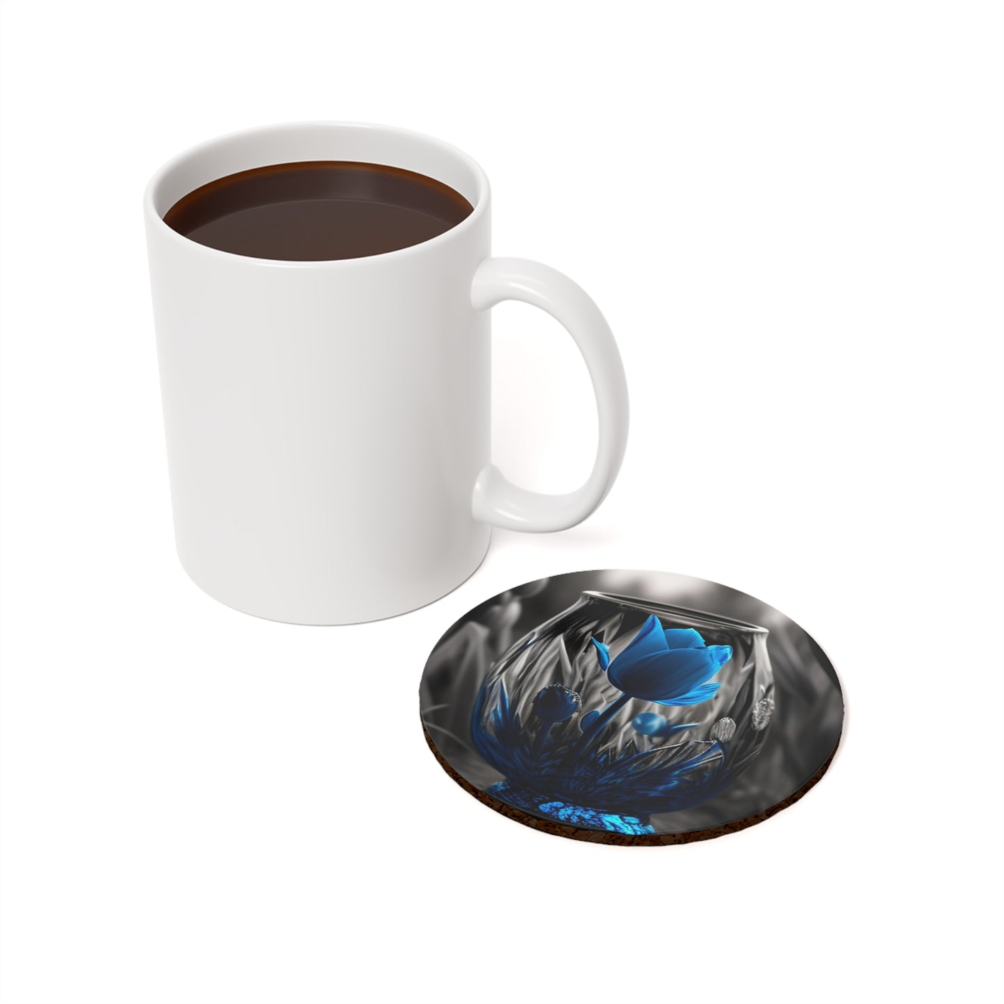 Cork Back Coaster Tulip 2