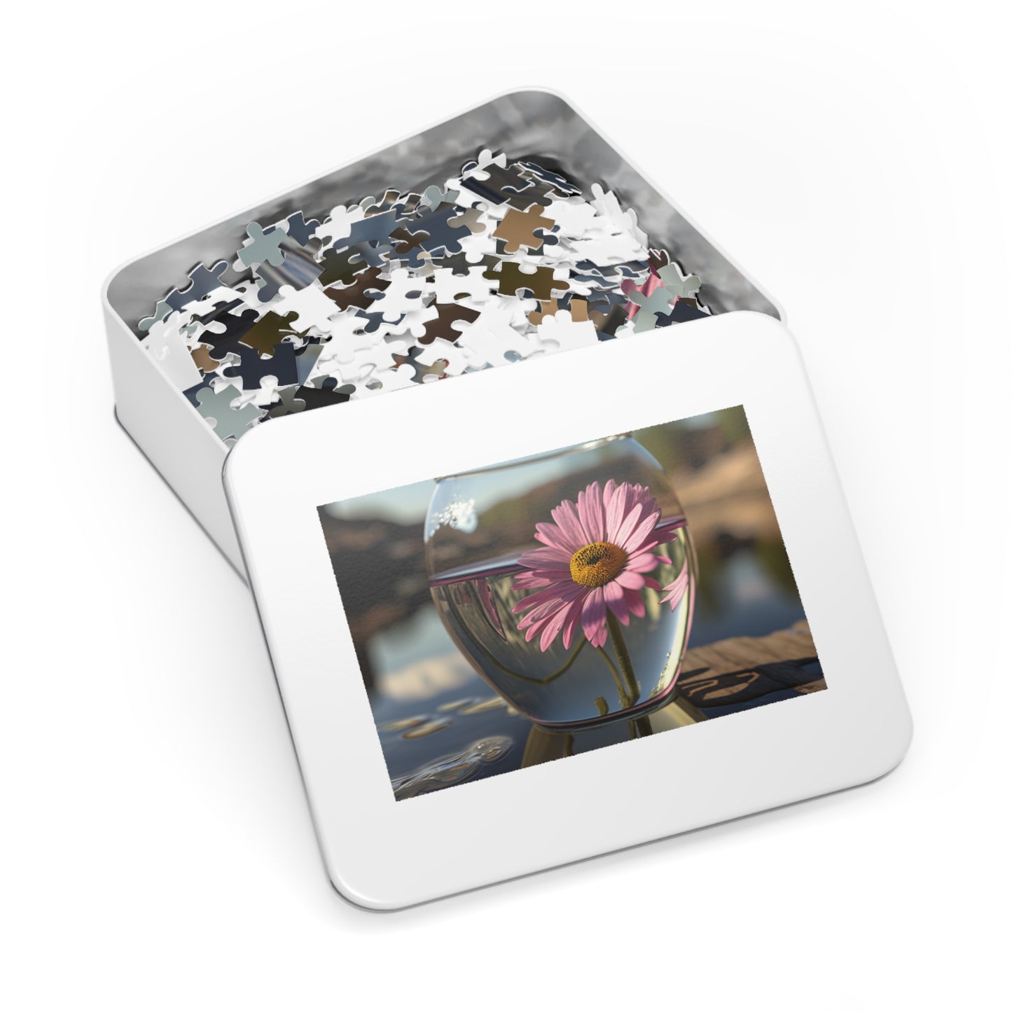 Jigsaw Puzzle (30, 110, 252, 500,1000-Piece) Daisy in a vase 1