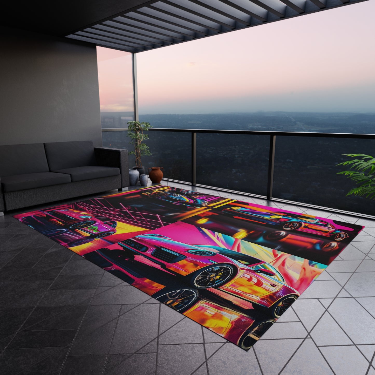 Outdoor Rug Macro Porsche 5