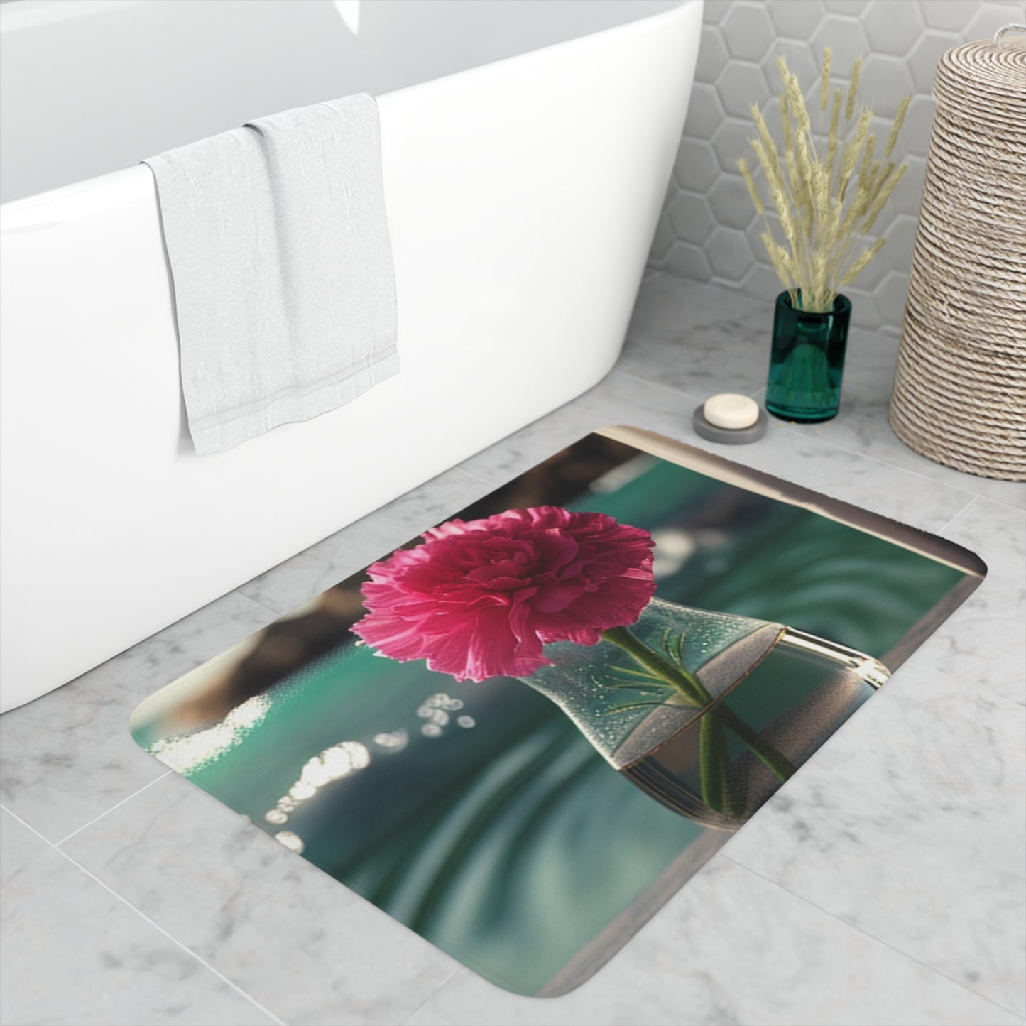 Memory Foam Bath Mat Carnation 4