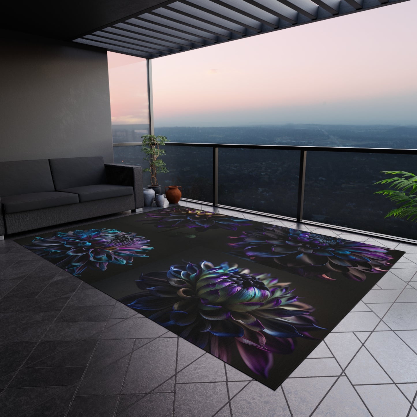 Outdoor Rug Dahlia Purple 5