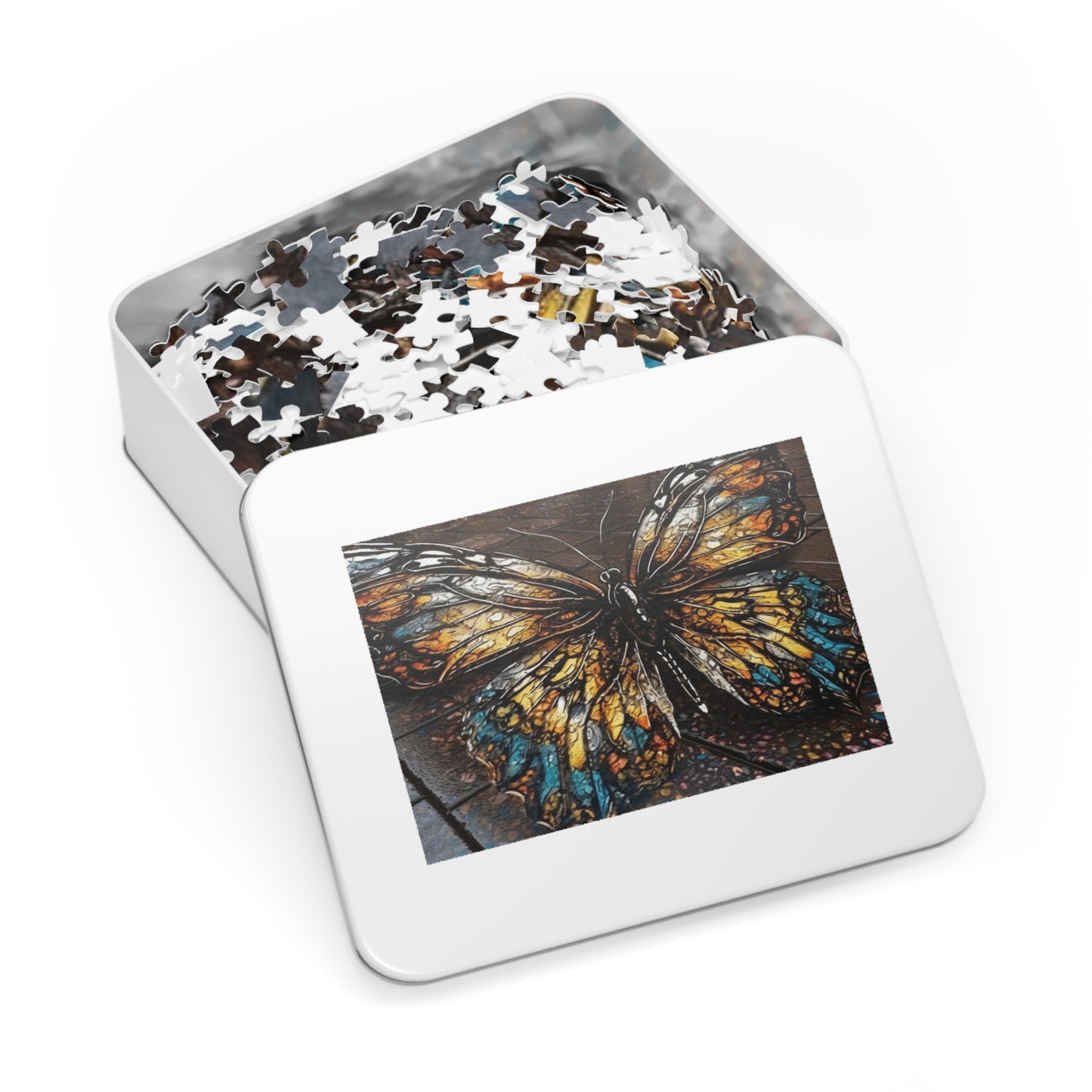 Jigsaw Puzzle (30, 110, 252, 500,1000-Piece) Water Butterfly Street 1