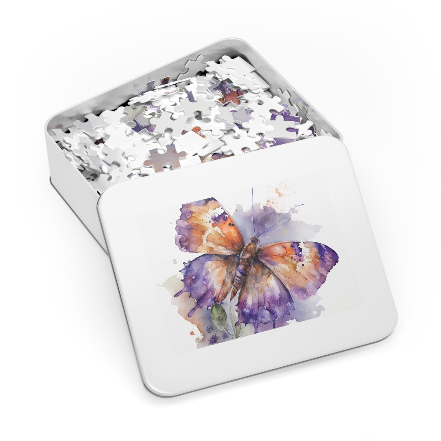 Jigsaw Puzzle (30, 110, 252, 500,1000-Piece) MerlinRose Watercolor Butterfly 1