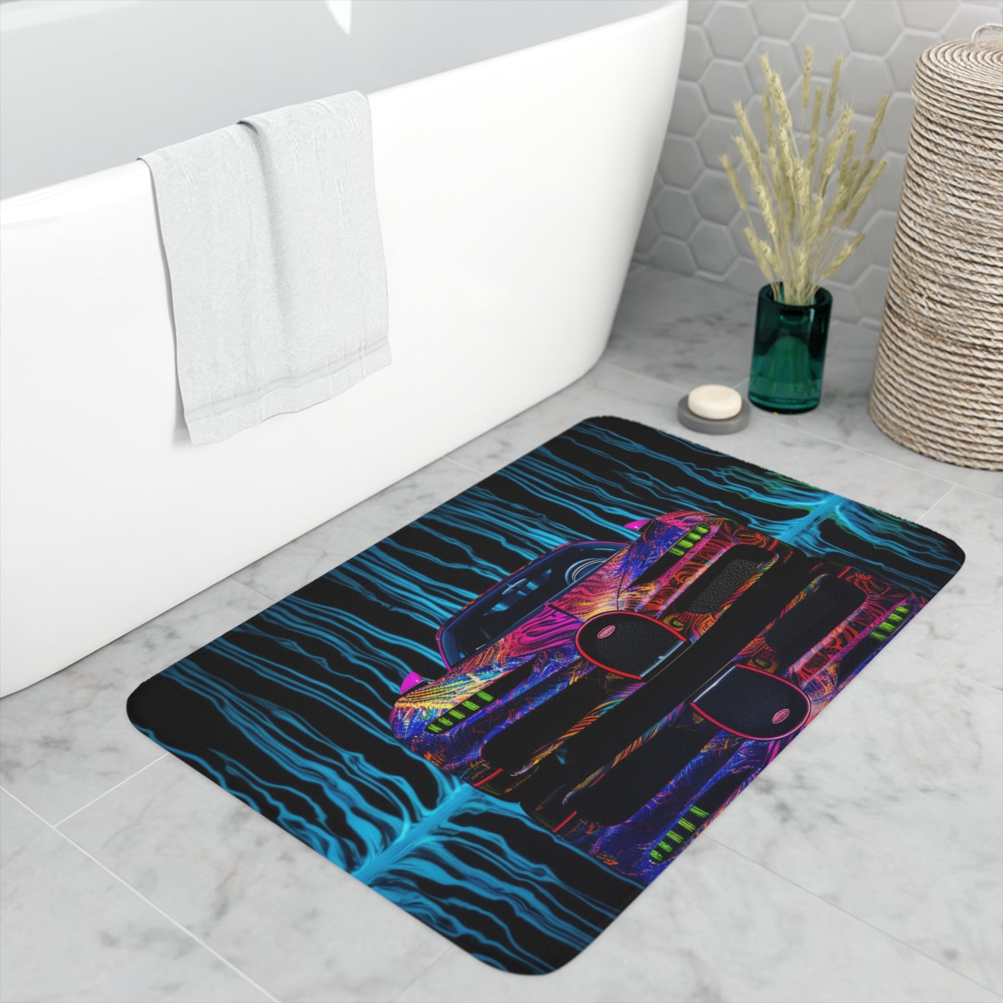 Memory Foam Bath Mat Bugatti Water 3