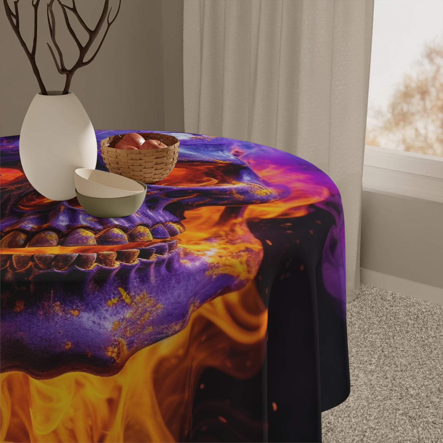 Tablecloth Macro Skull 1