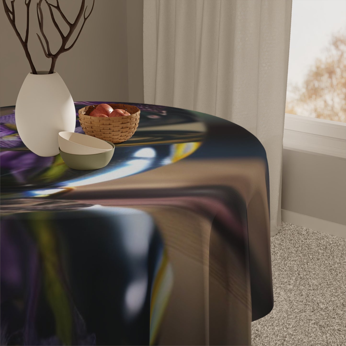 Tablecloth Purple Iris in a vase 1