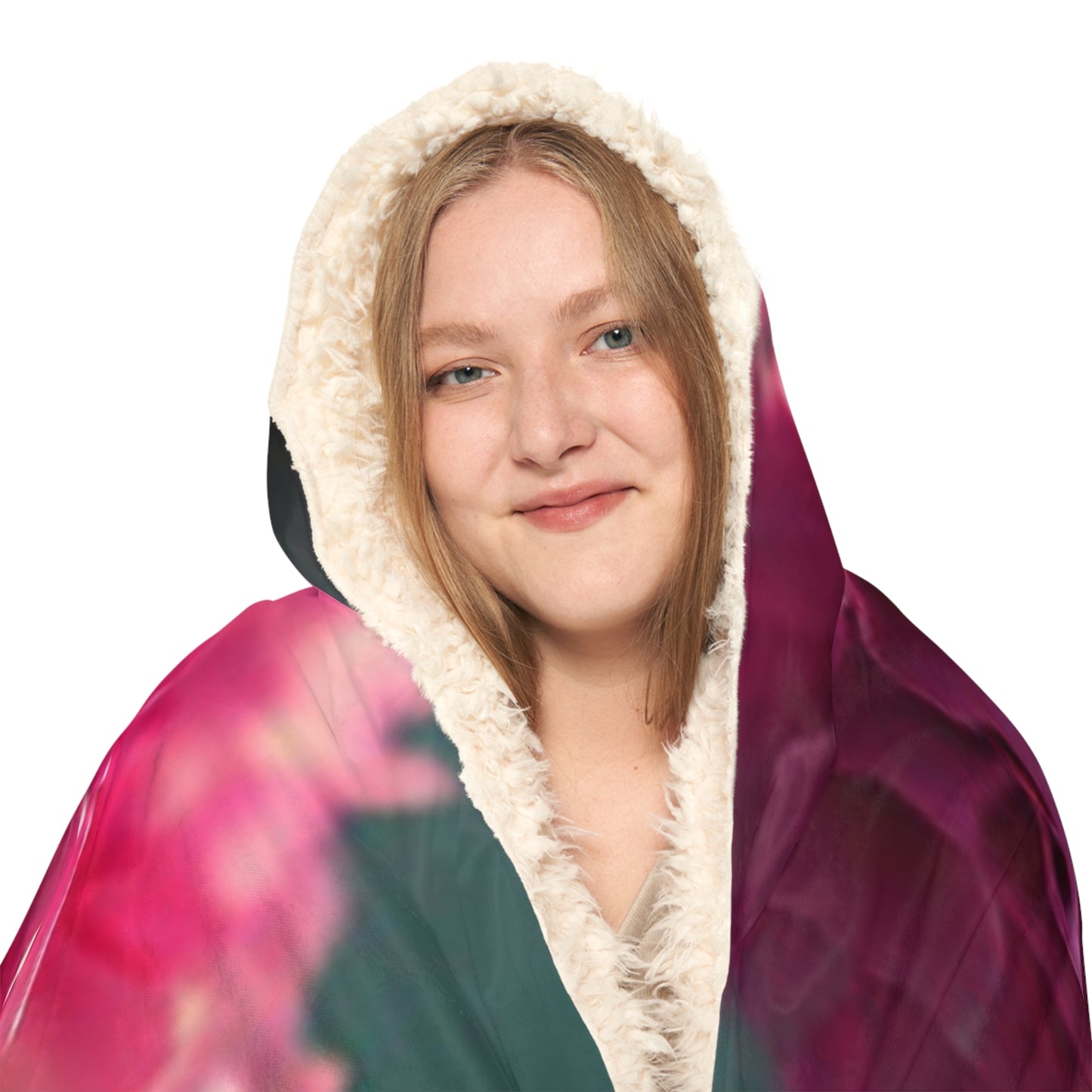 Snuggle Hooded Blanket Carnation 3