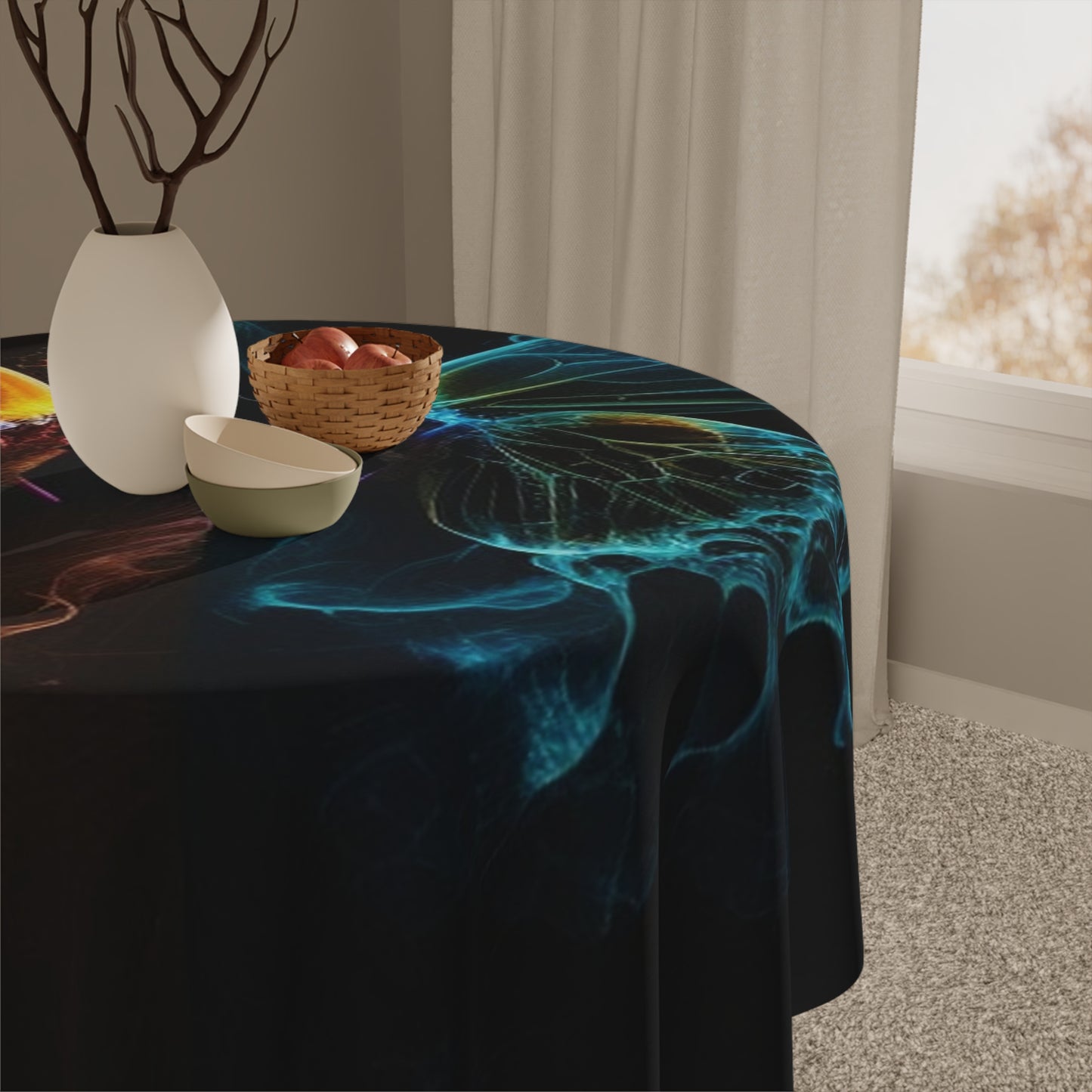 Tablecloth Kiss Neon Butterfly 1