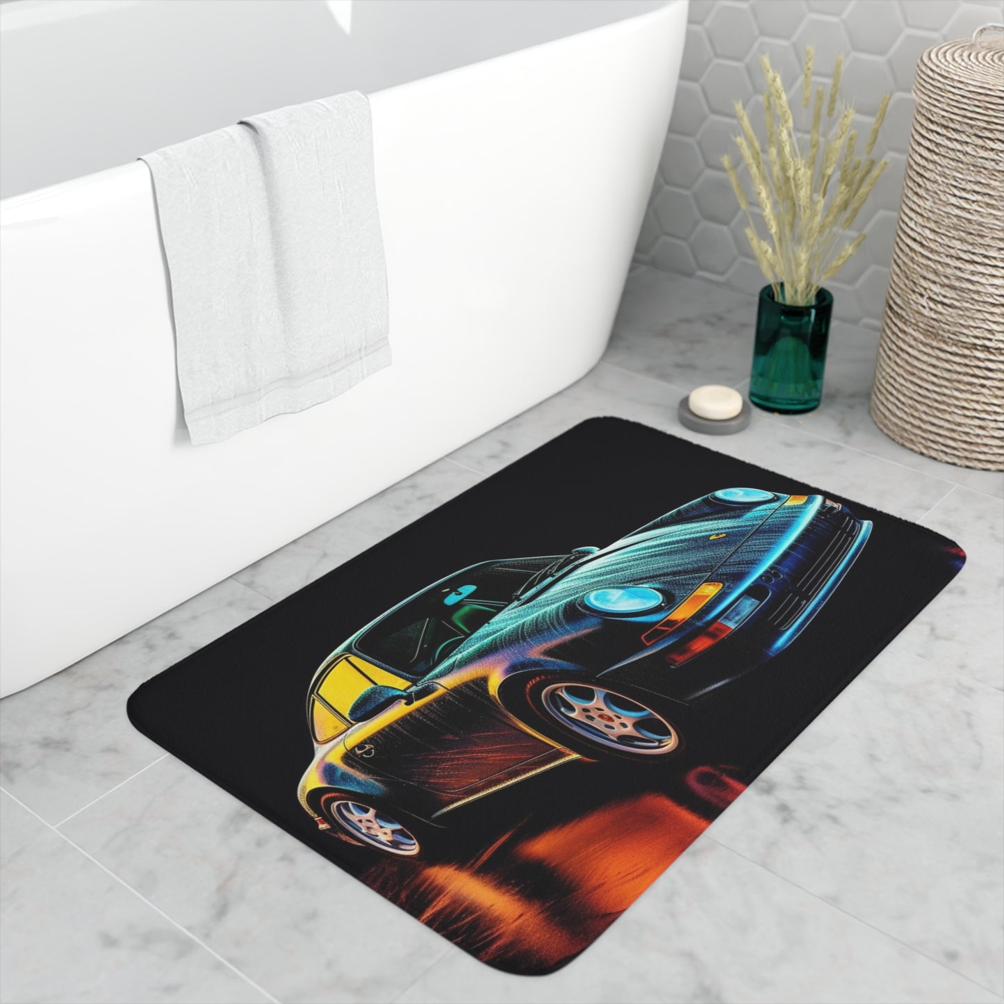 Memory Foam Bath Mat Porsche 933 3