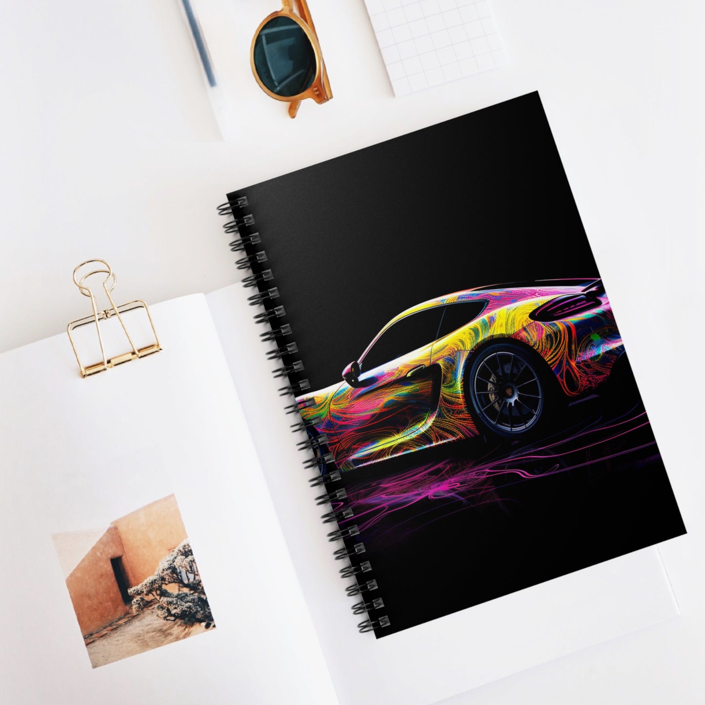 Spiral Notebook - Ruled Line Porsche Flair 4