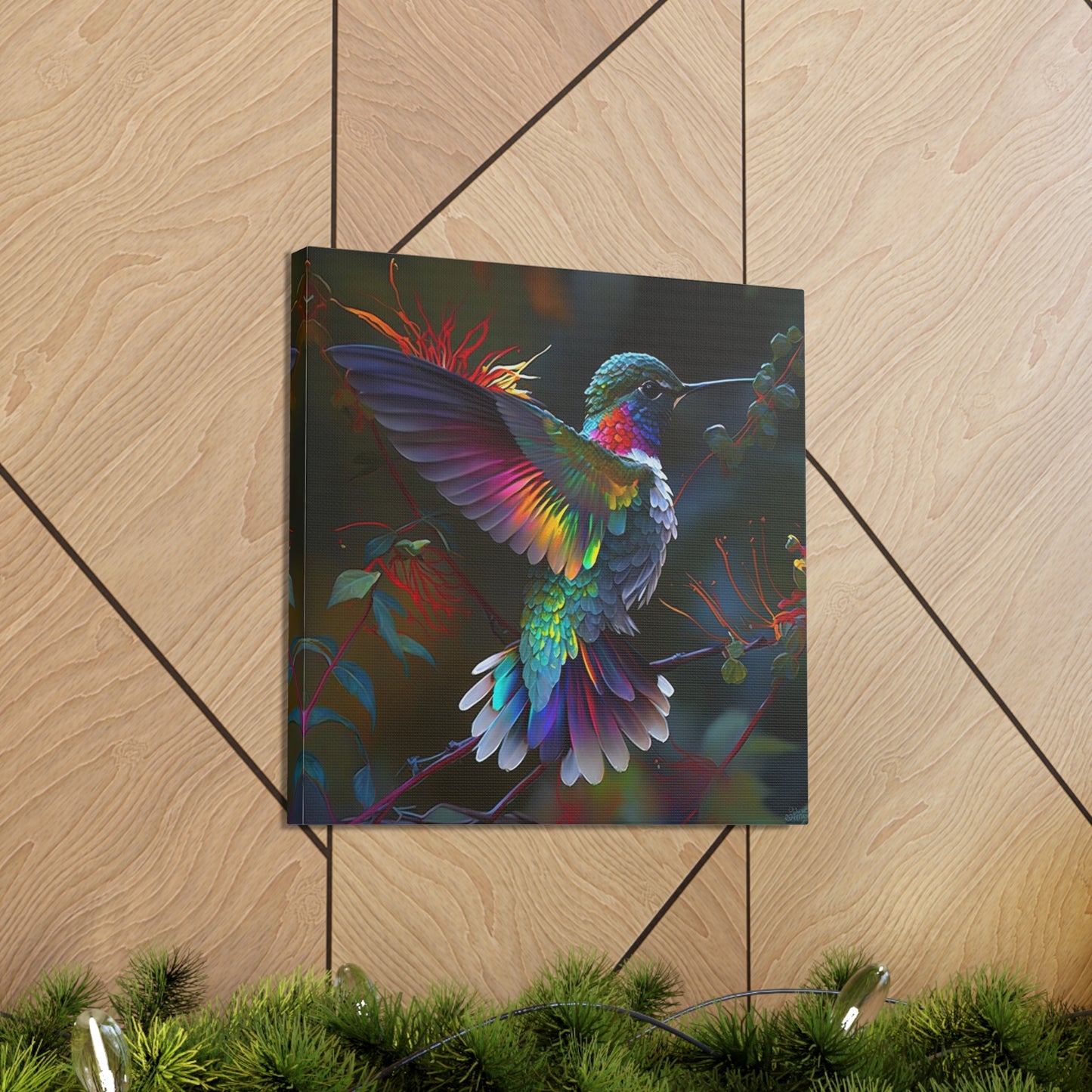colorful hummingbird bright