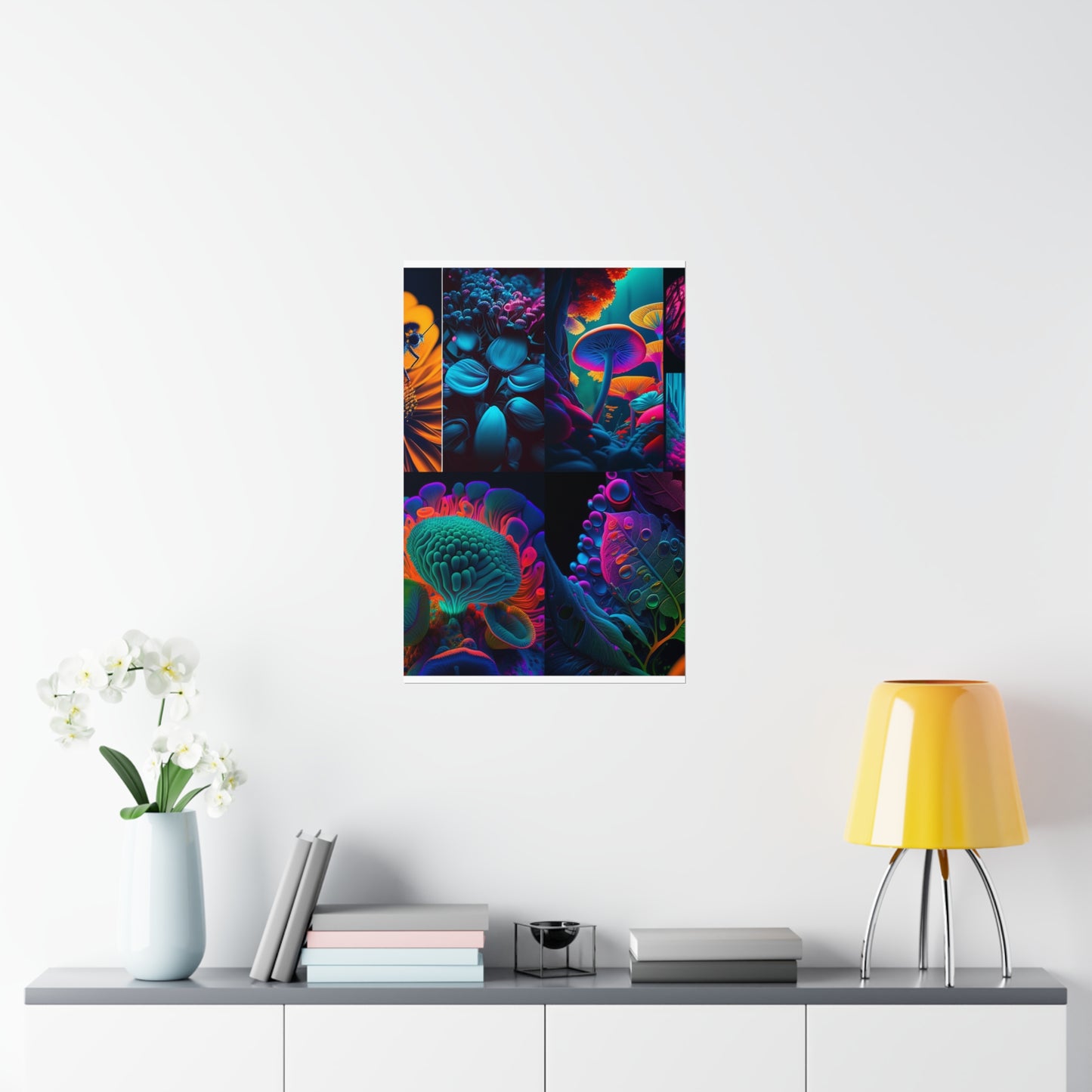 Premium Matte Vertical Posters Macro Reef Florescent 5