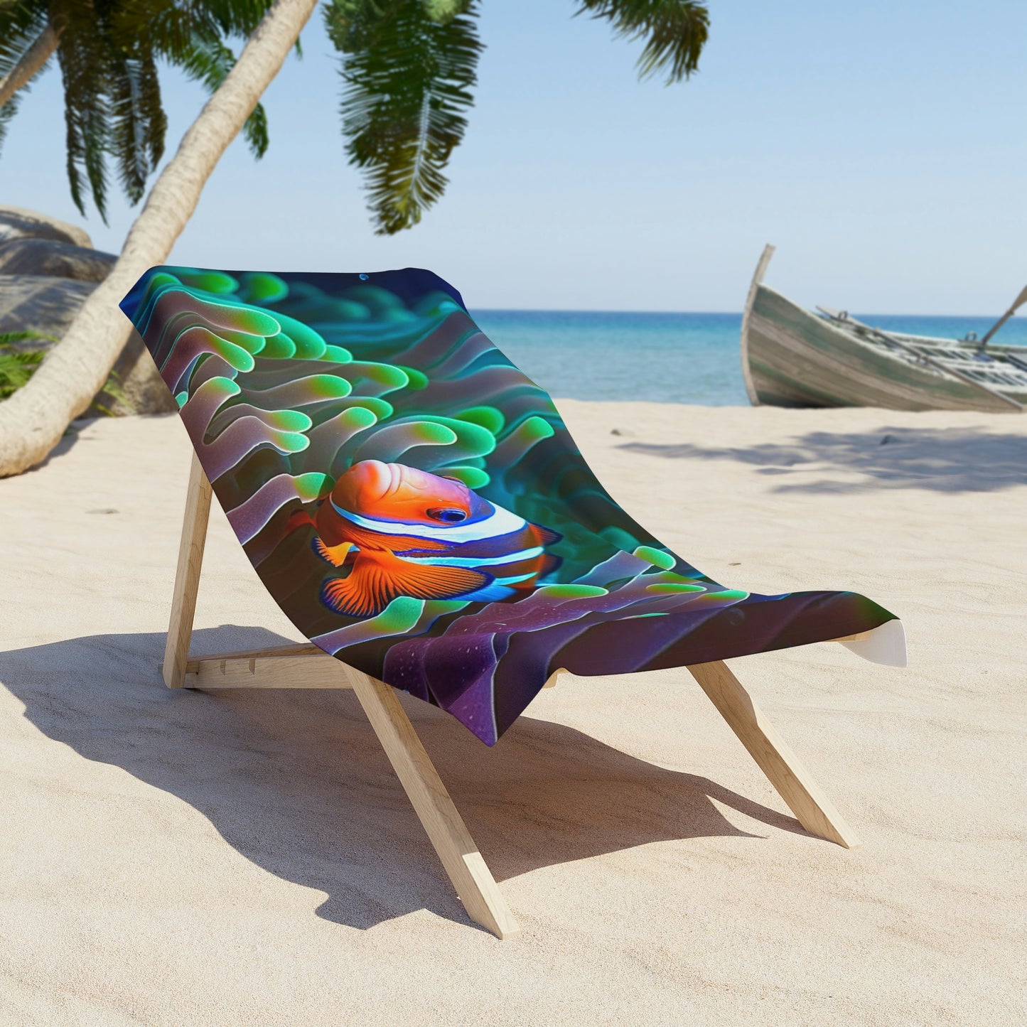 Beach Towel Clownfish Anemone 4