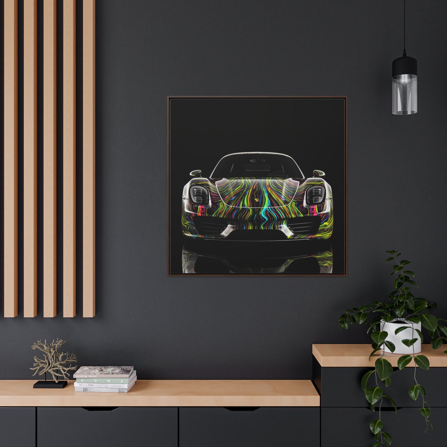 Gallery Canvas Wraps, Square Frame Porsche Line 3
