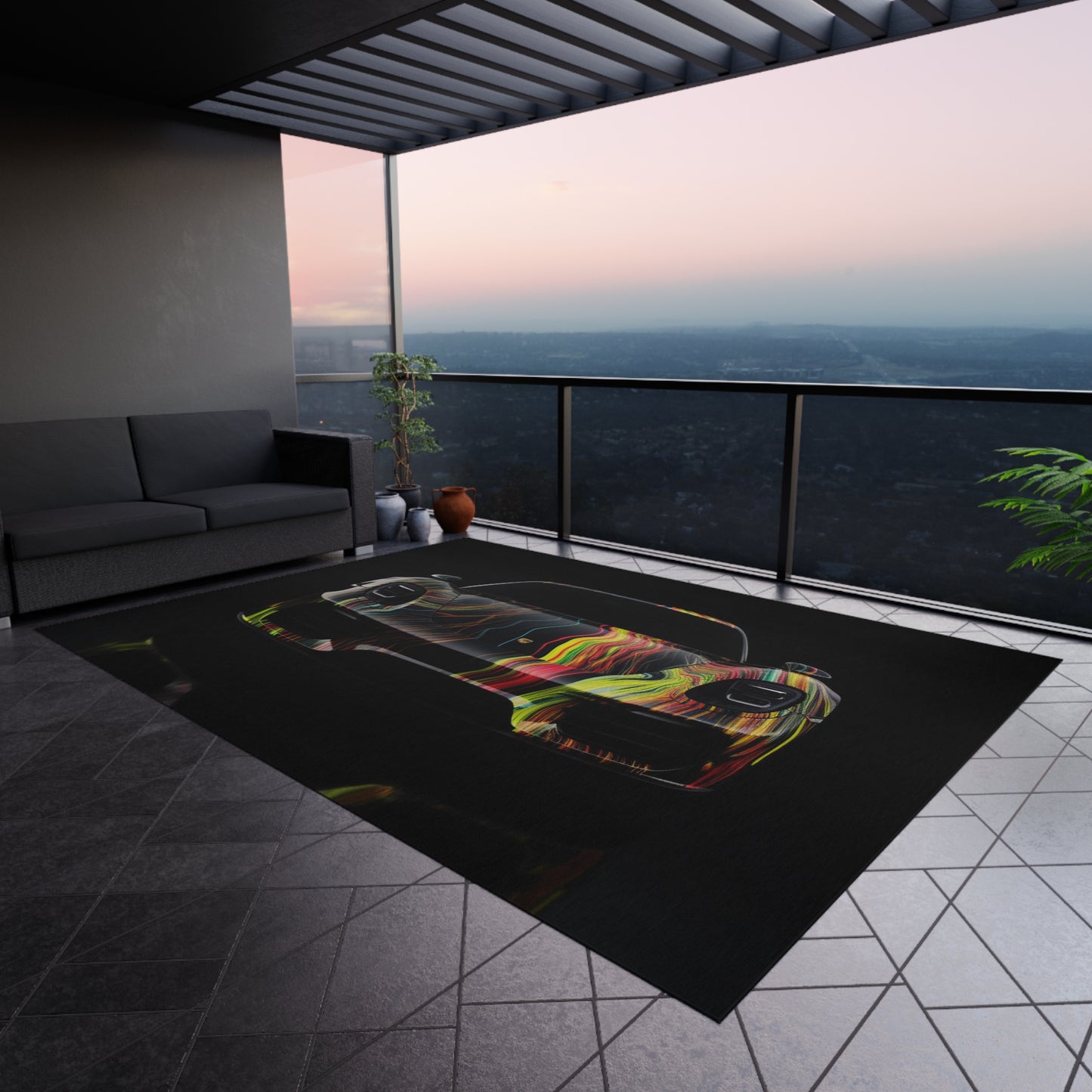 Outdoor Rug Porsche Line 2