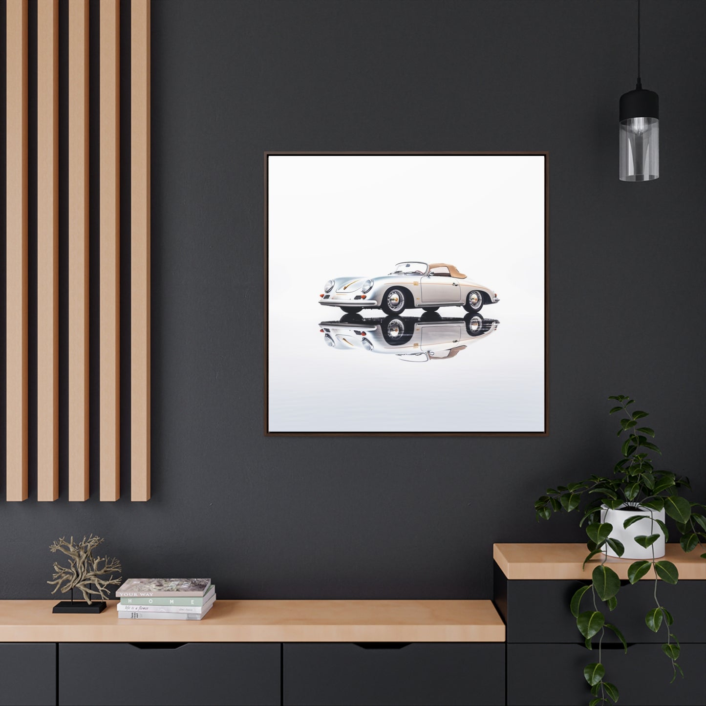 Gallery Canvas Wraps, Square Frame 911 Speedster on water 2