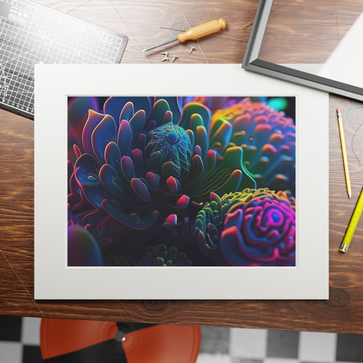 Fine Art Prints (Passepartout Paper Frame) Ocean Life Macro 4