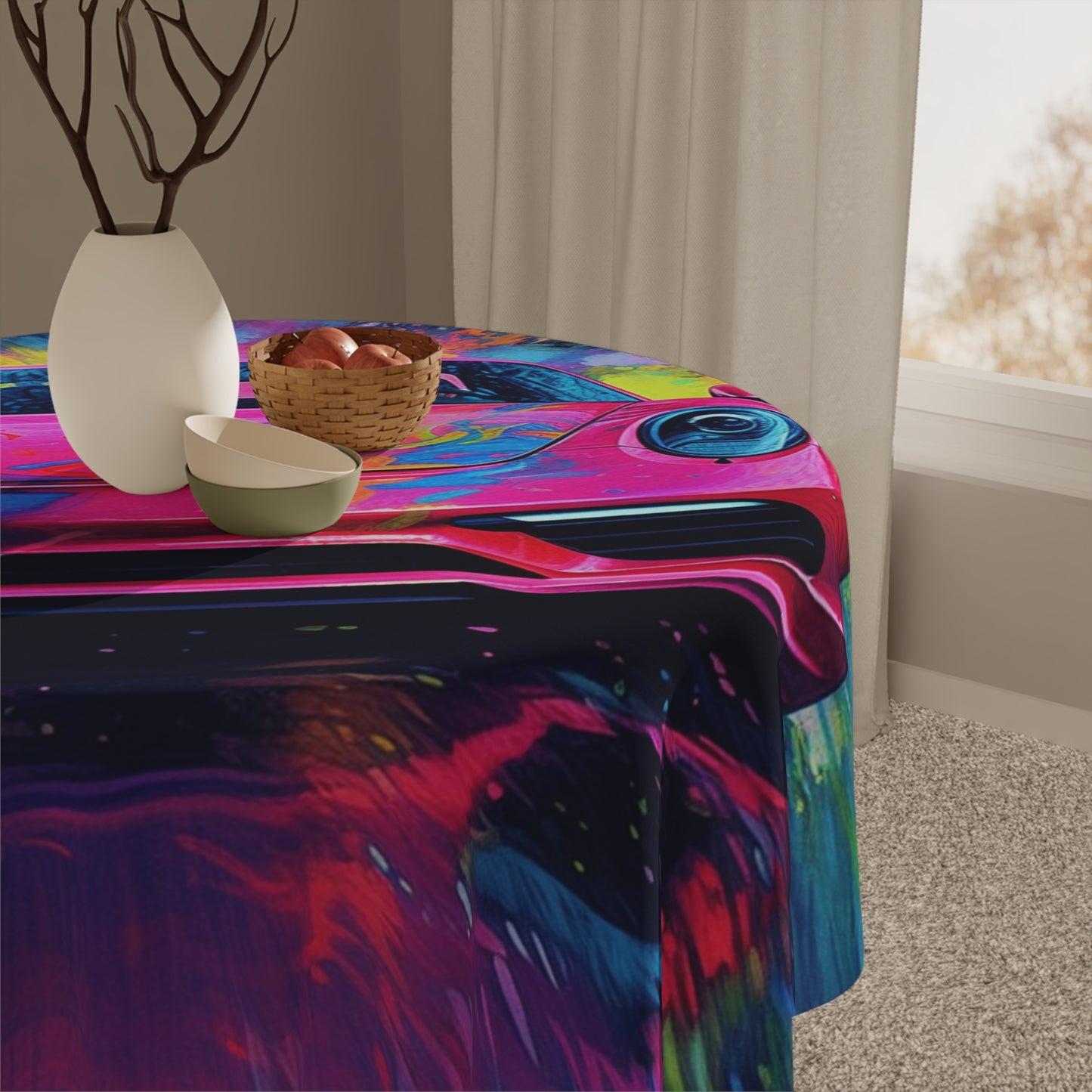 Tablecloth Pink Porsche water fusion 3