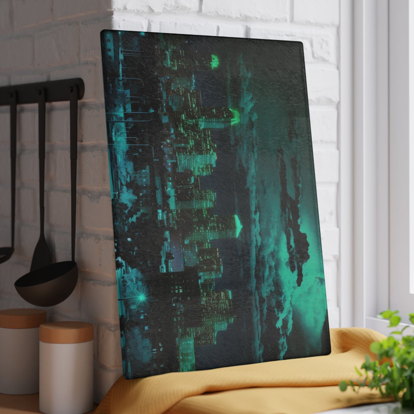 Glass Cutting Board Neon Denver 2