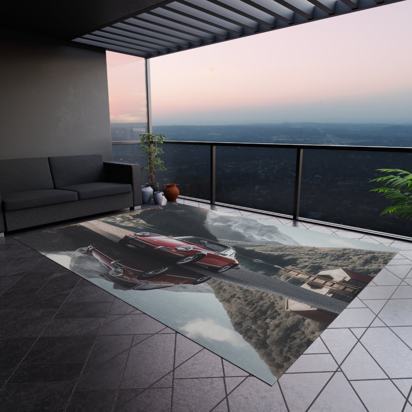 Outdoor Rug Porsche Lake 4