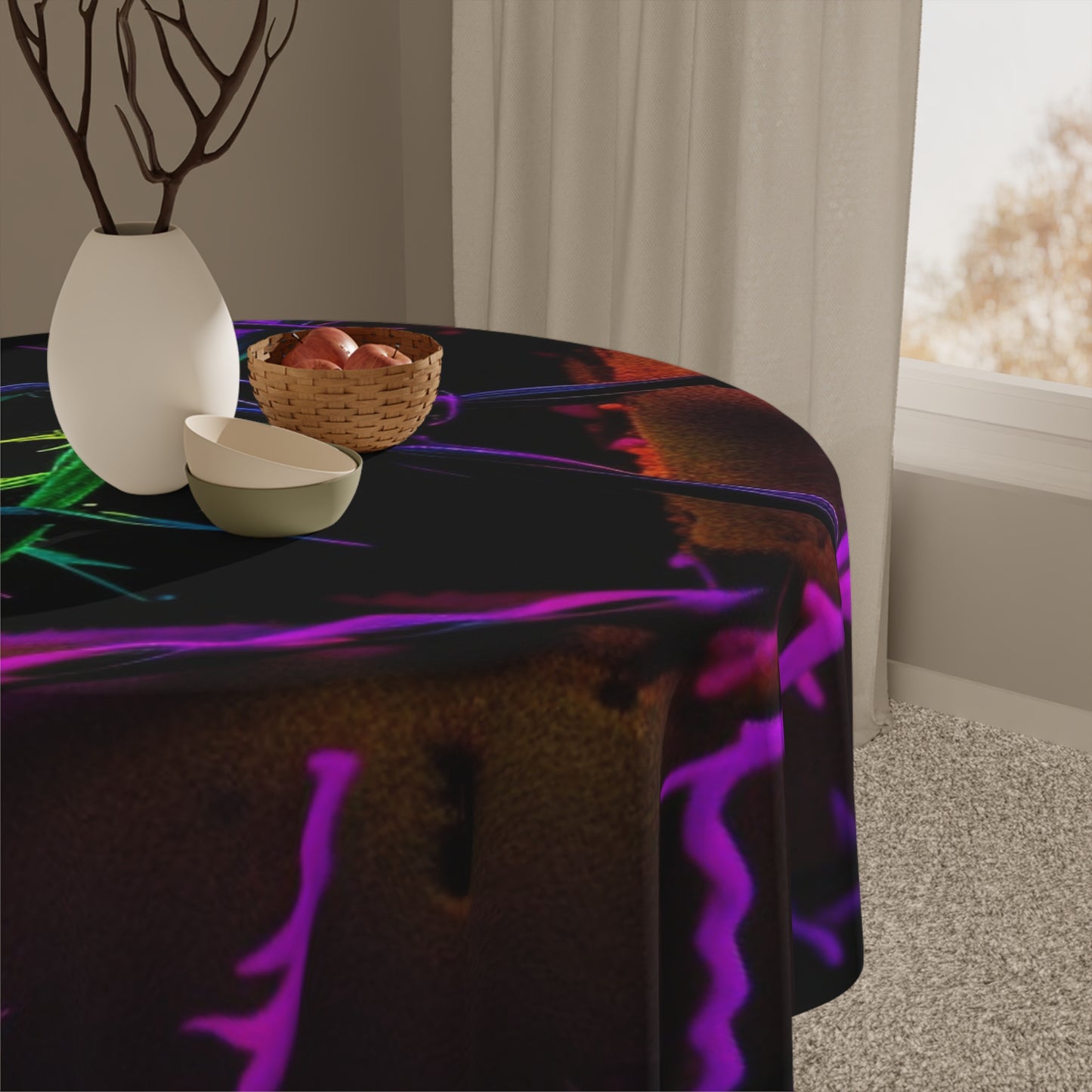 Tablecloth Macro Neon Barbs 1