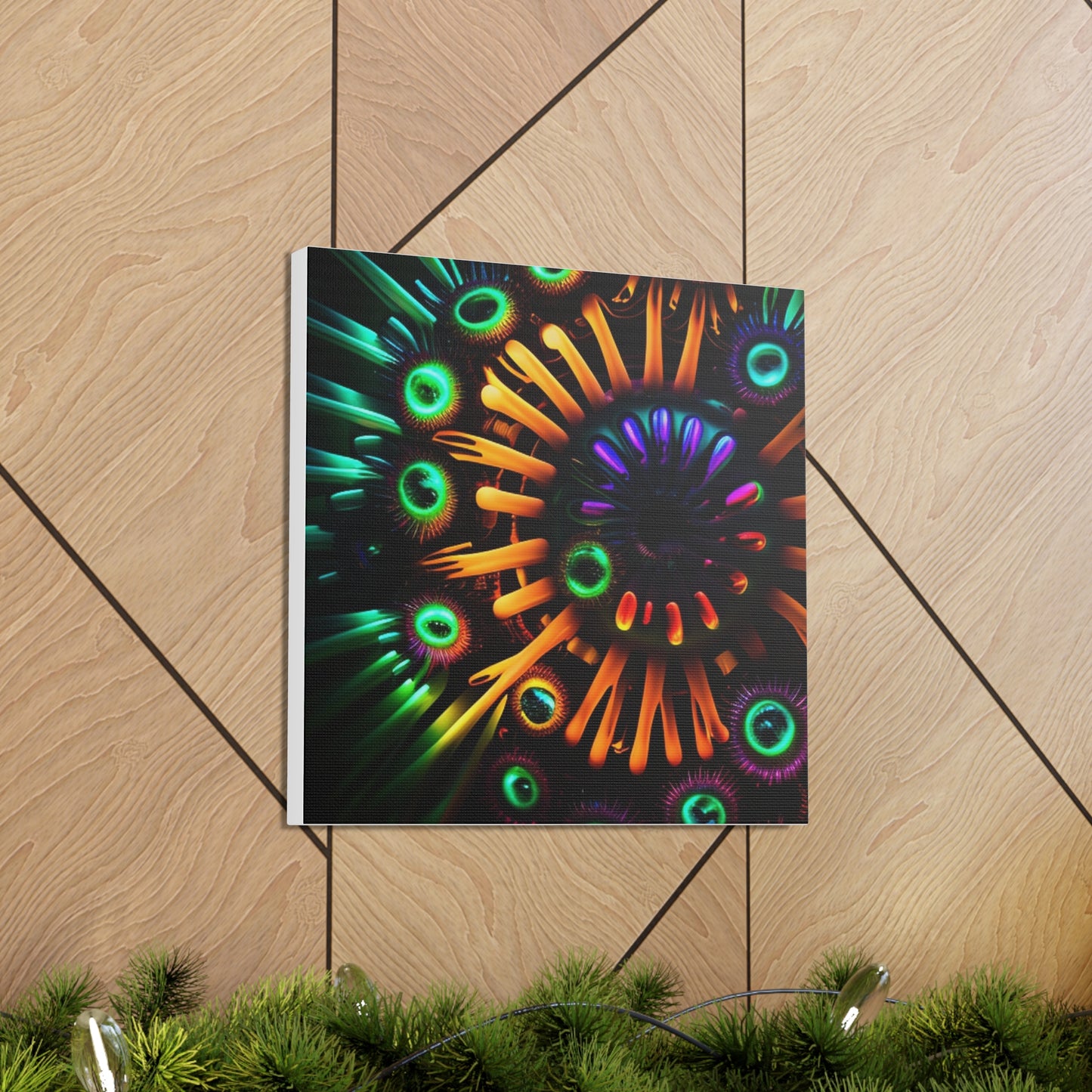 Canvas Gallery Wraps Neon Macro 3