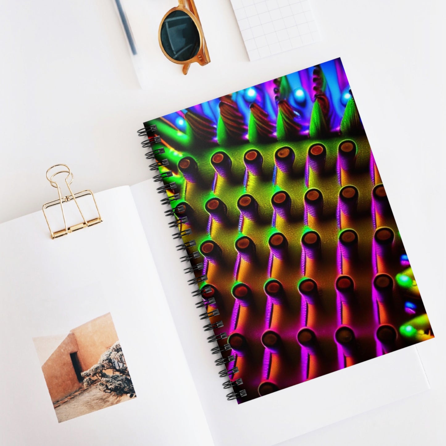 Journals & Notebooks Macro Cactus neon square 1