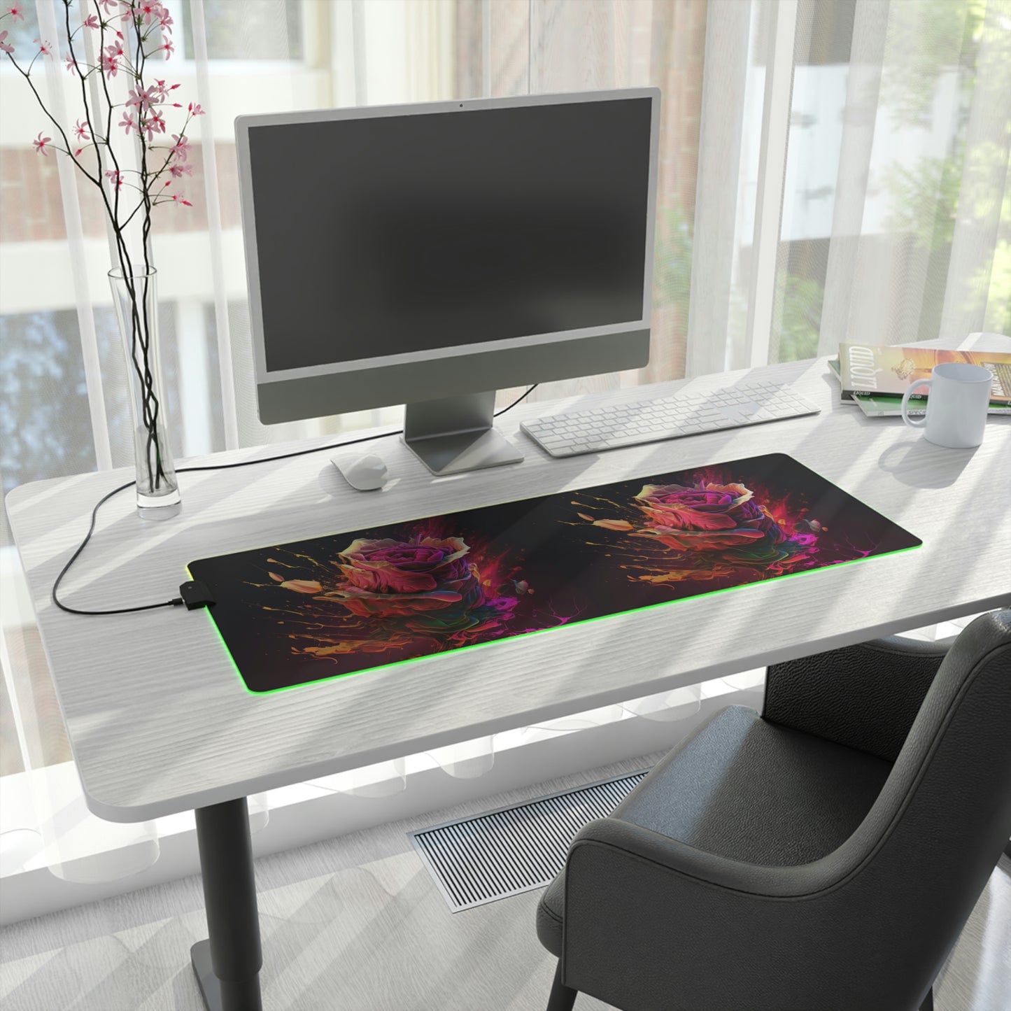 LED Gaming Mouse Pad Florescent Explosion 3