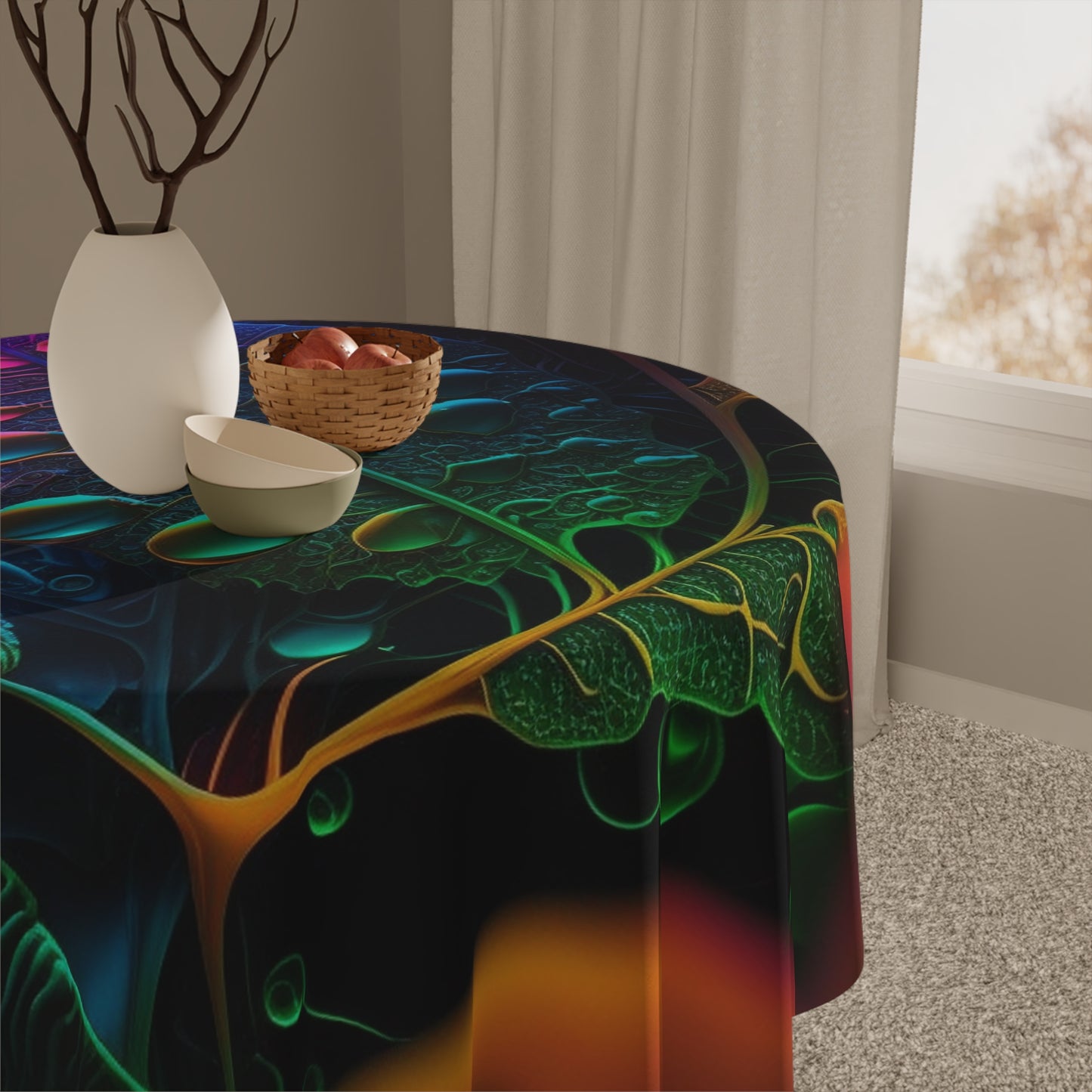 Tablecloth Macro Reef Florescent 4