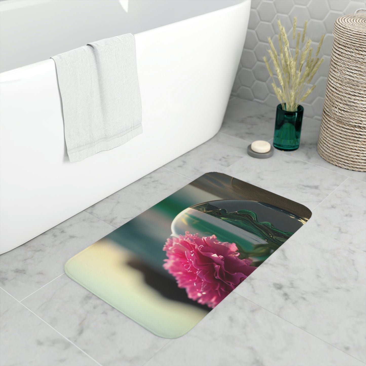 Memory Foam Bath Mat Carnation 3
