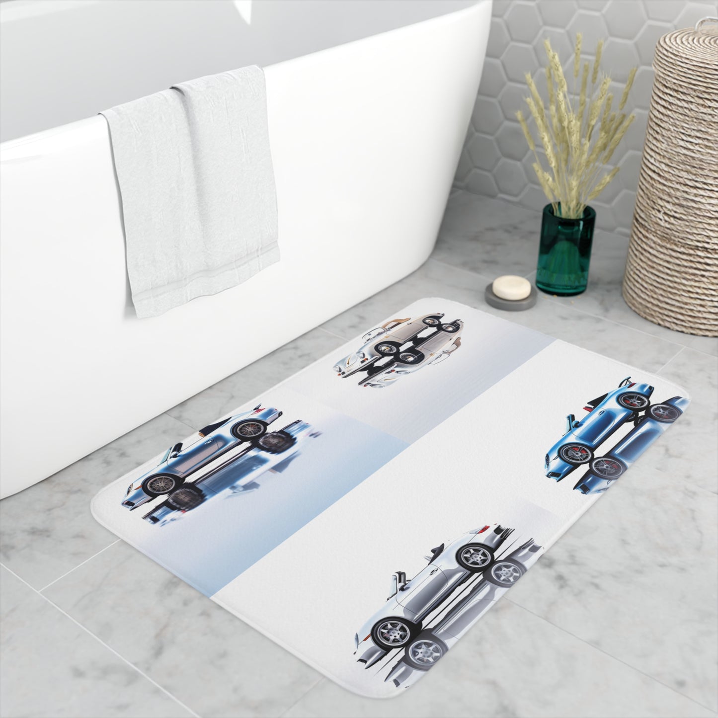 Memory Foam Bath Mat 911 Speedster on water 5