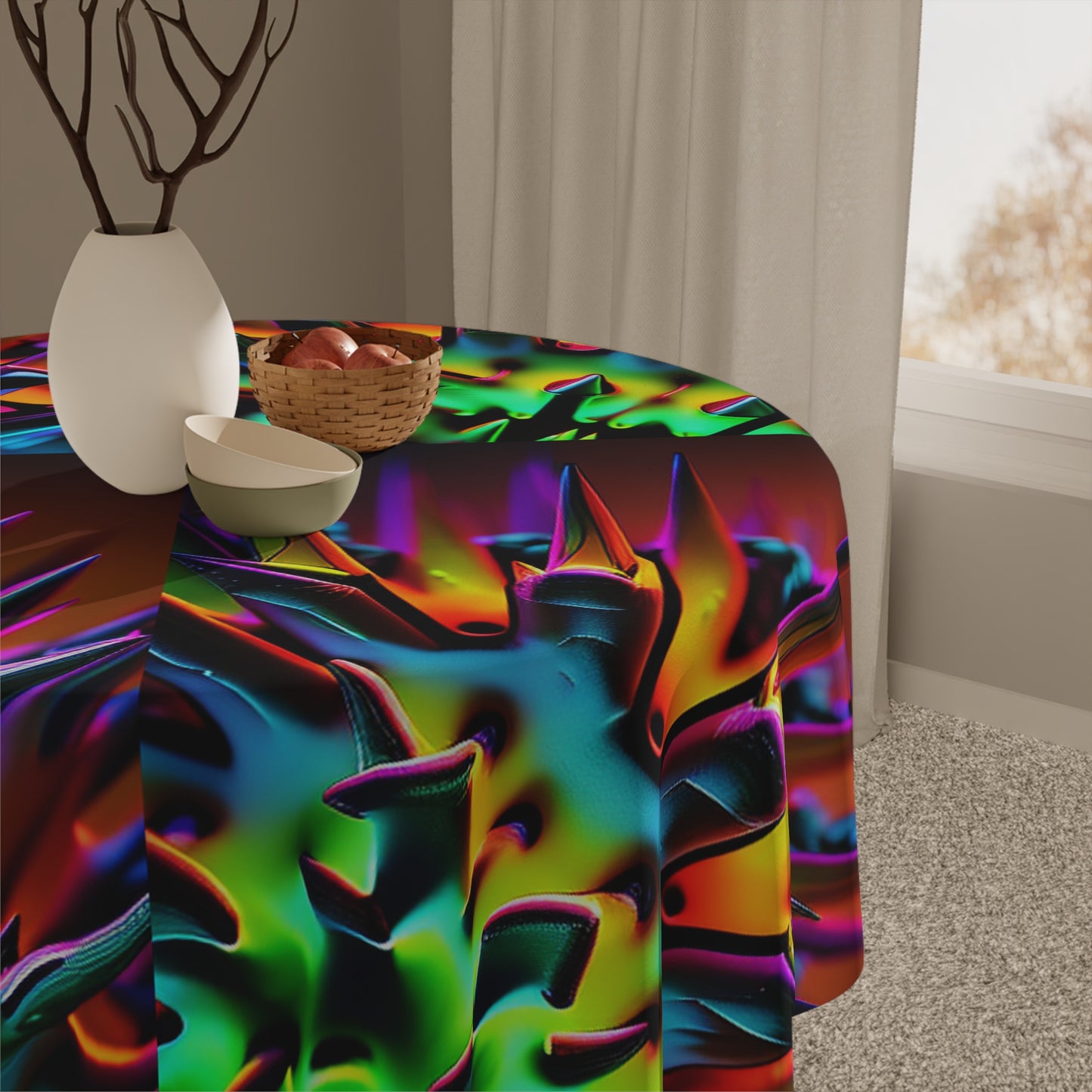 Tablecloth Macro Neon Spike