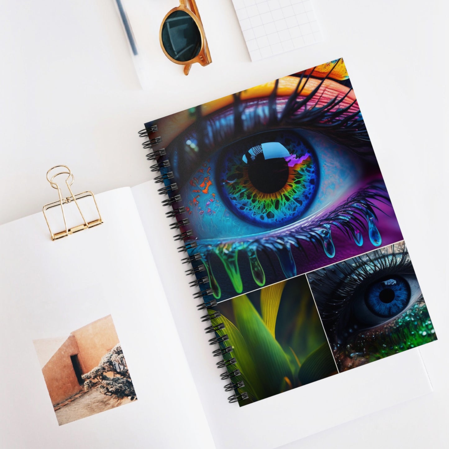 Spiral Notebook - Ruled Line Macro Eye Photo 2