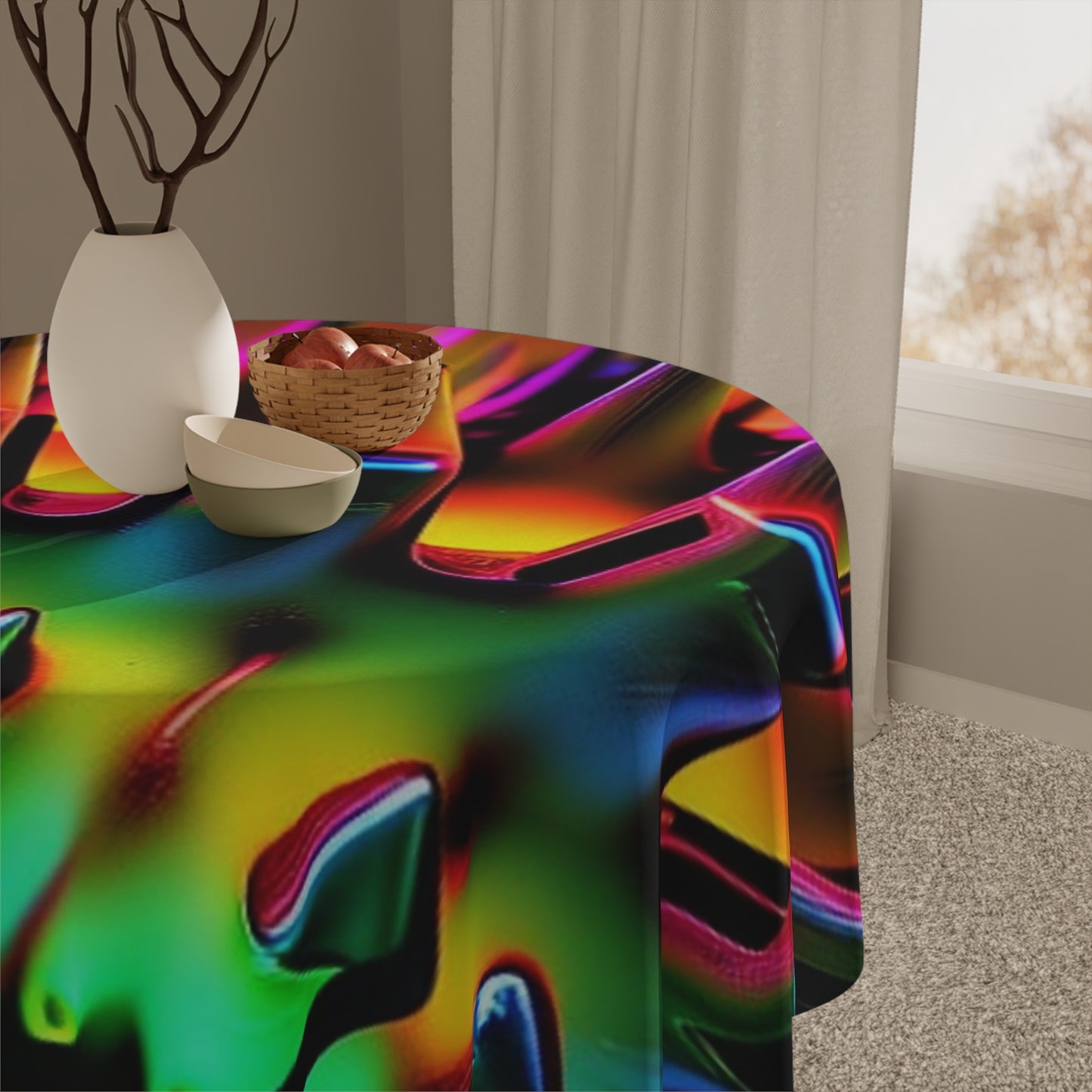 Tablecloth Macro Neon Spike 2