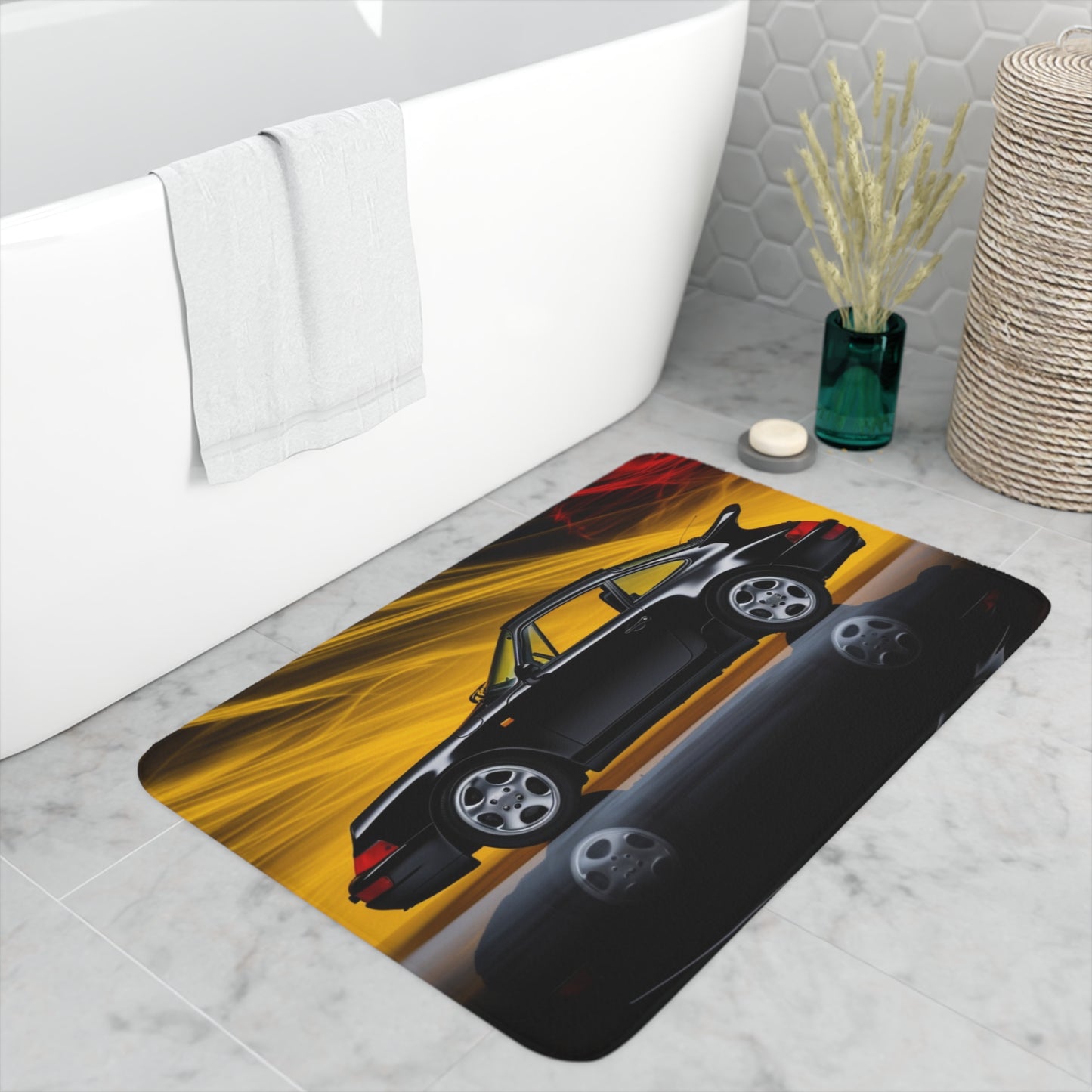 Memory Foam Bath Mat Porsche 933 4