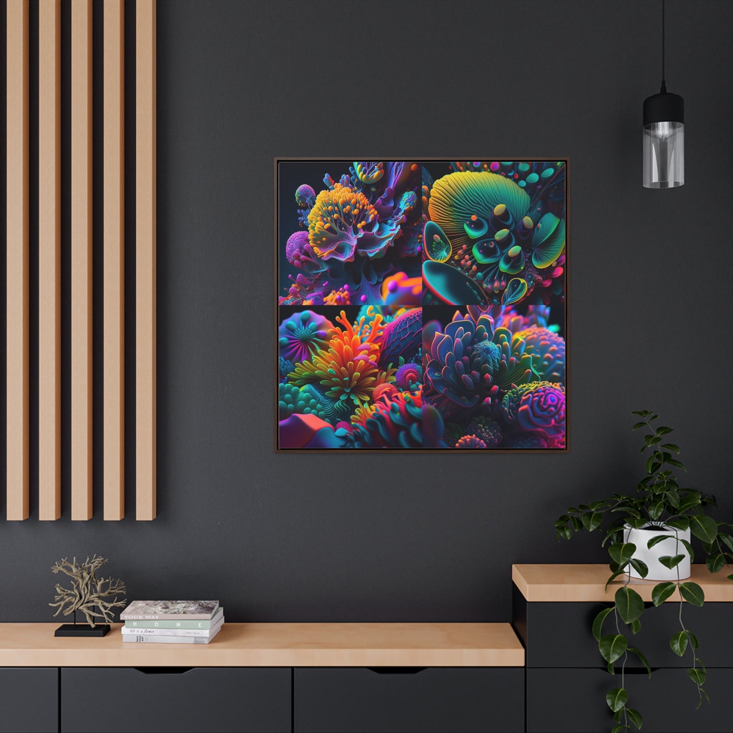 Gallery Canvas Wraps, Square Frame Ocean Life Macro 5