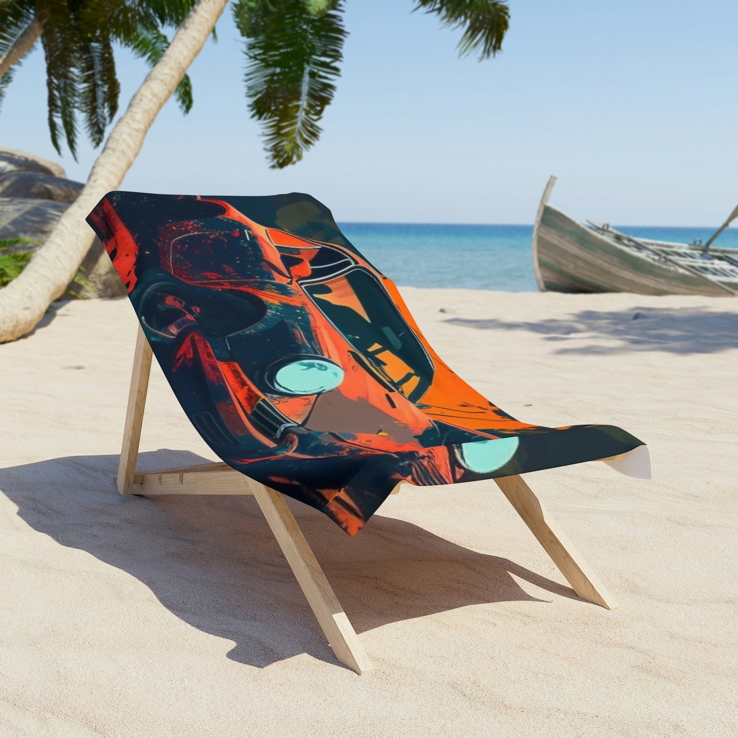 Beach Towel Porsche Abstract 3