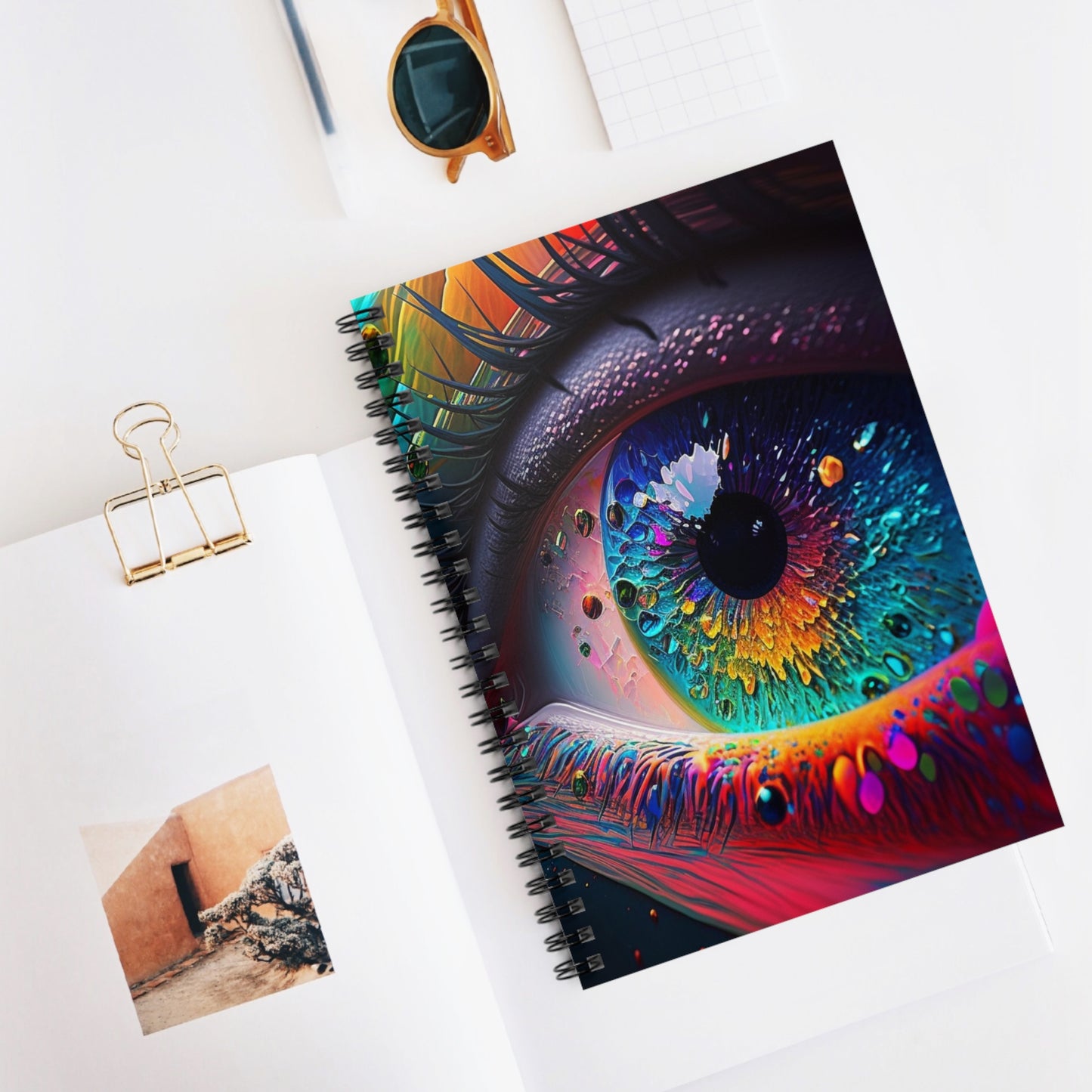 Spiral Notebook - Ruled Line Macro Eye Photo 3