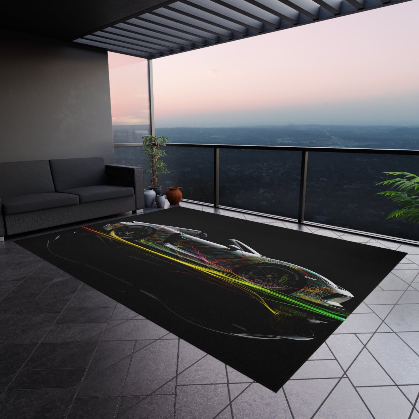 Outdoor Rug Porsche Line 1